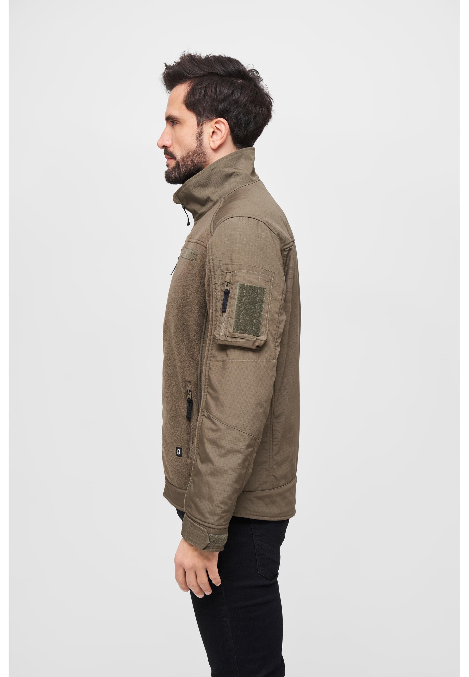 Brandit Allwetterjacke »Brandit Herren Fleecejacket Ripstop«, (1 St.), ohne Kapuze