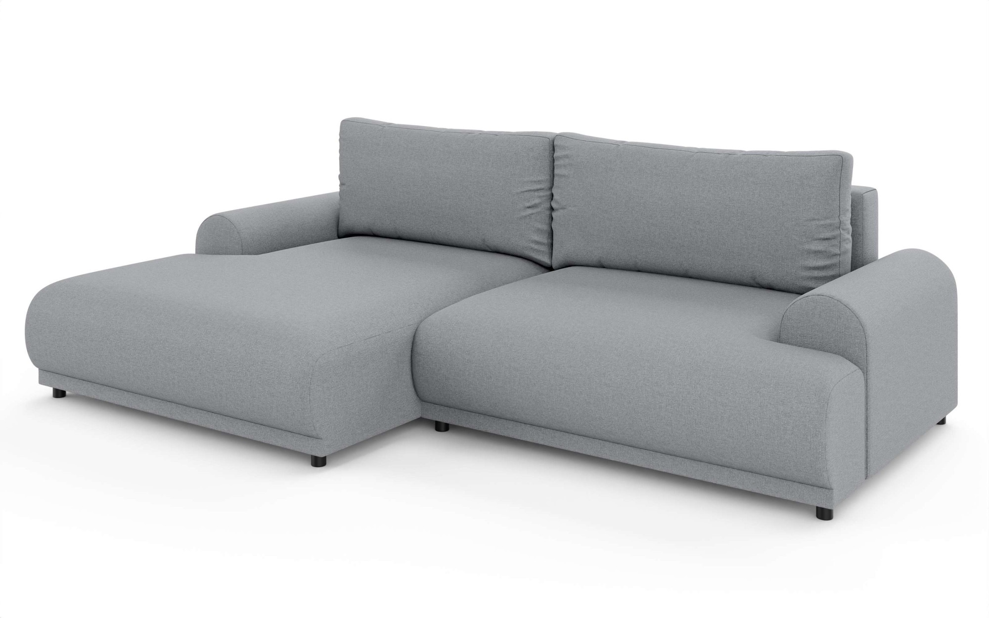 INOSIGN Ecksofa »Marsby, mit Bettfunktion und Bettkasten, Maße: B/H/T 242/65/145 cm«, L-Form mit Wellenunterfederung, Recamiere links oder rechts bestellbar