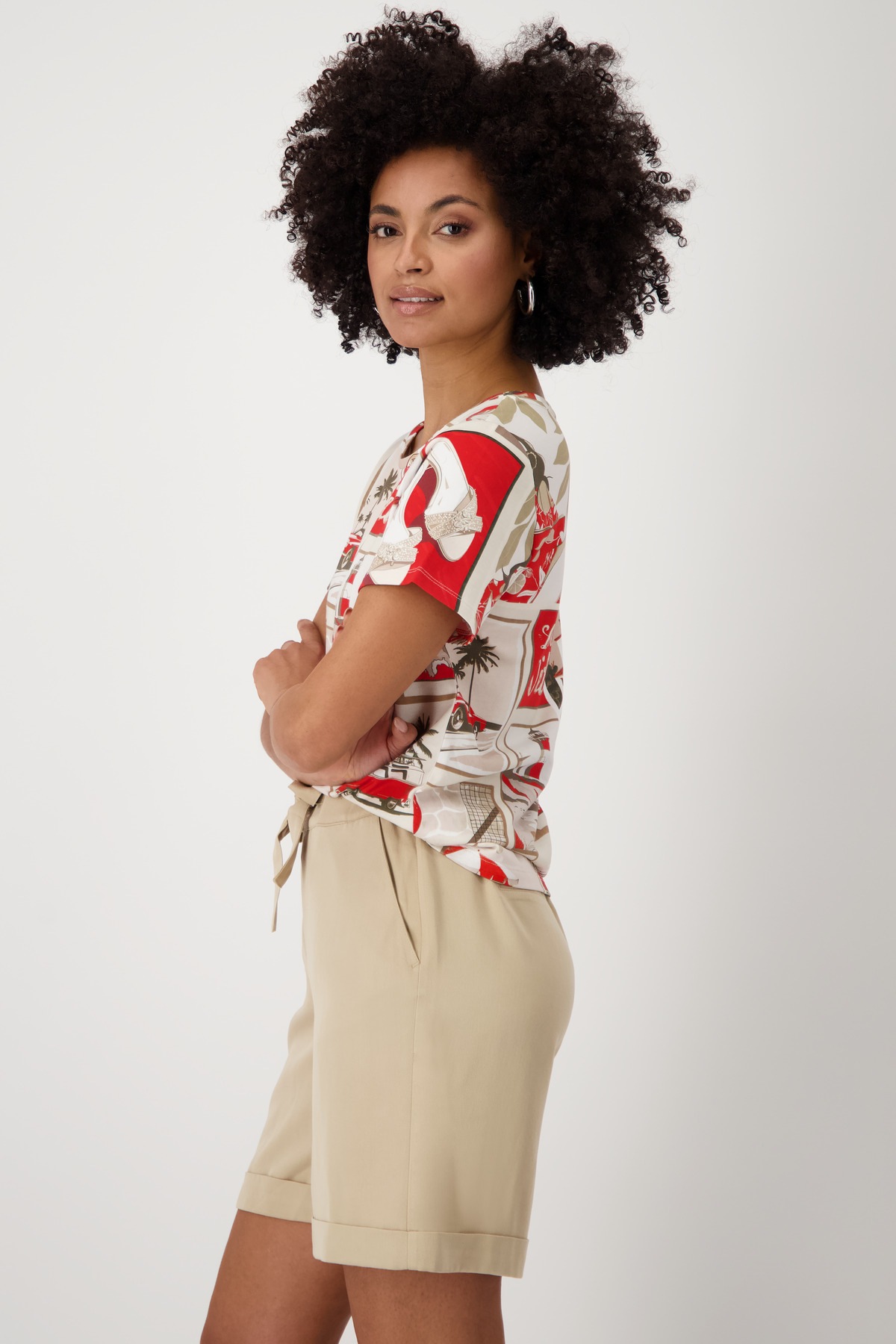 Thumbnail - Monari Rundhalsshirt mit Alloverprint