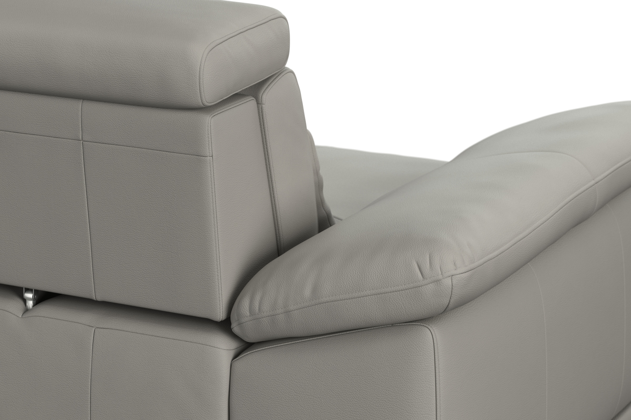 sit&more Ecksofa »Cabrio L-Form, mit Sitztiefenverstellung, Arm- und Kopfteilverstellung«, 3 Nierenkissen, Federkern, optional Bettfunktion und Stauraum