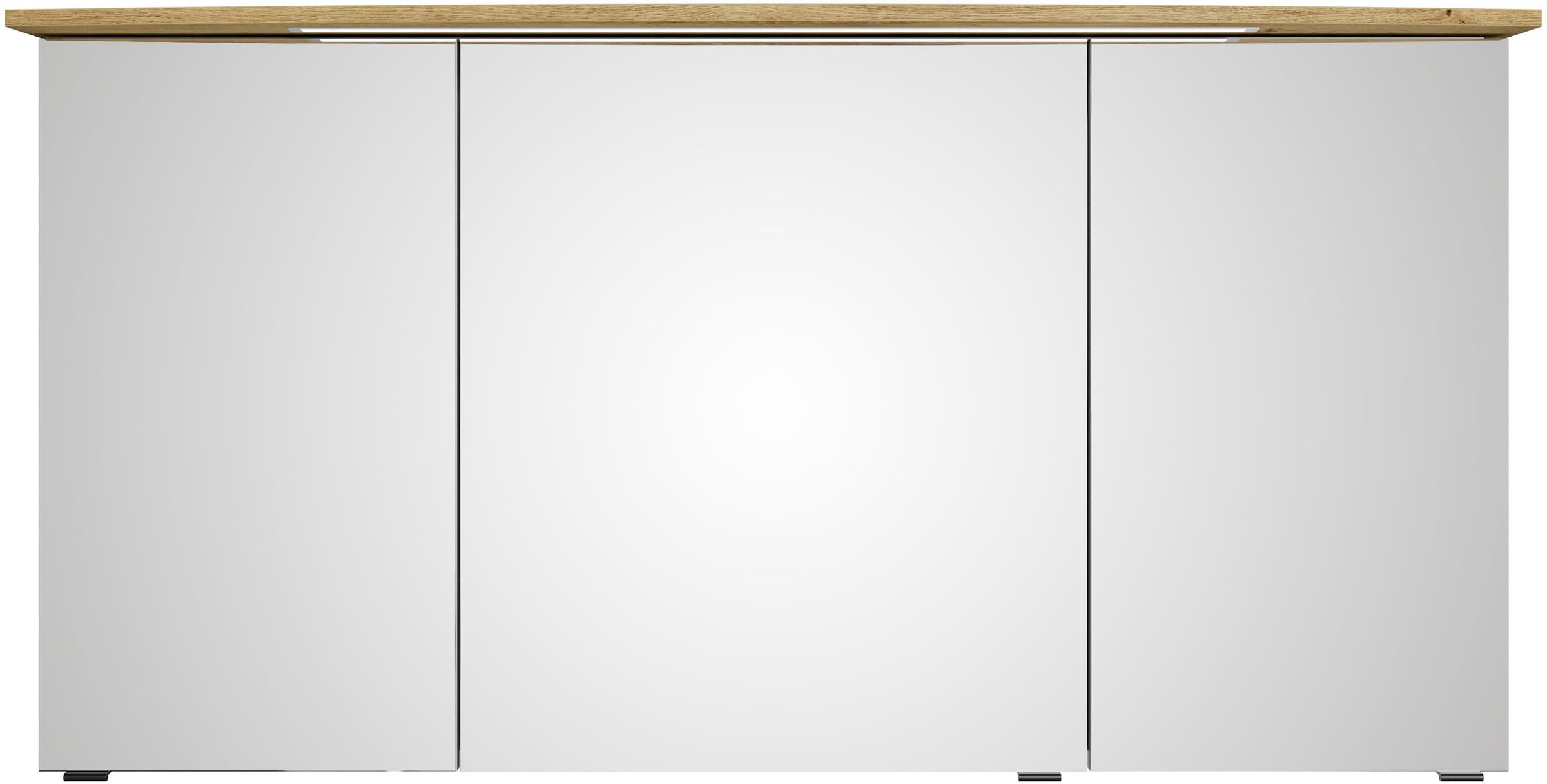 Saphir Badmöbel-Set »Serie 4010 2-teilig Keramik-Waschtisch mit LED-Spiegelschrank«, (Set), Badezimmer Set 144 cm breit, inkl. Türdämpfer, 5 Türen, 2 Schubladen