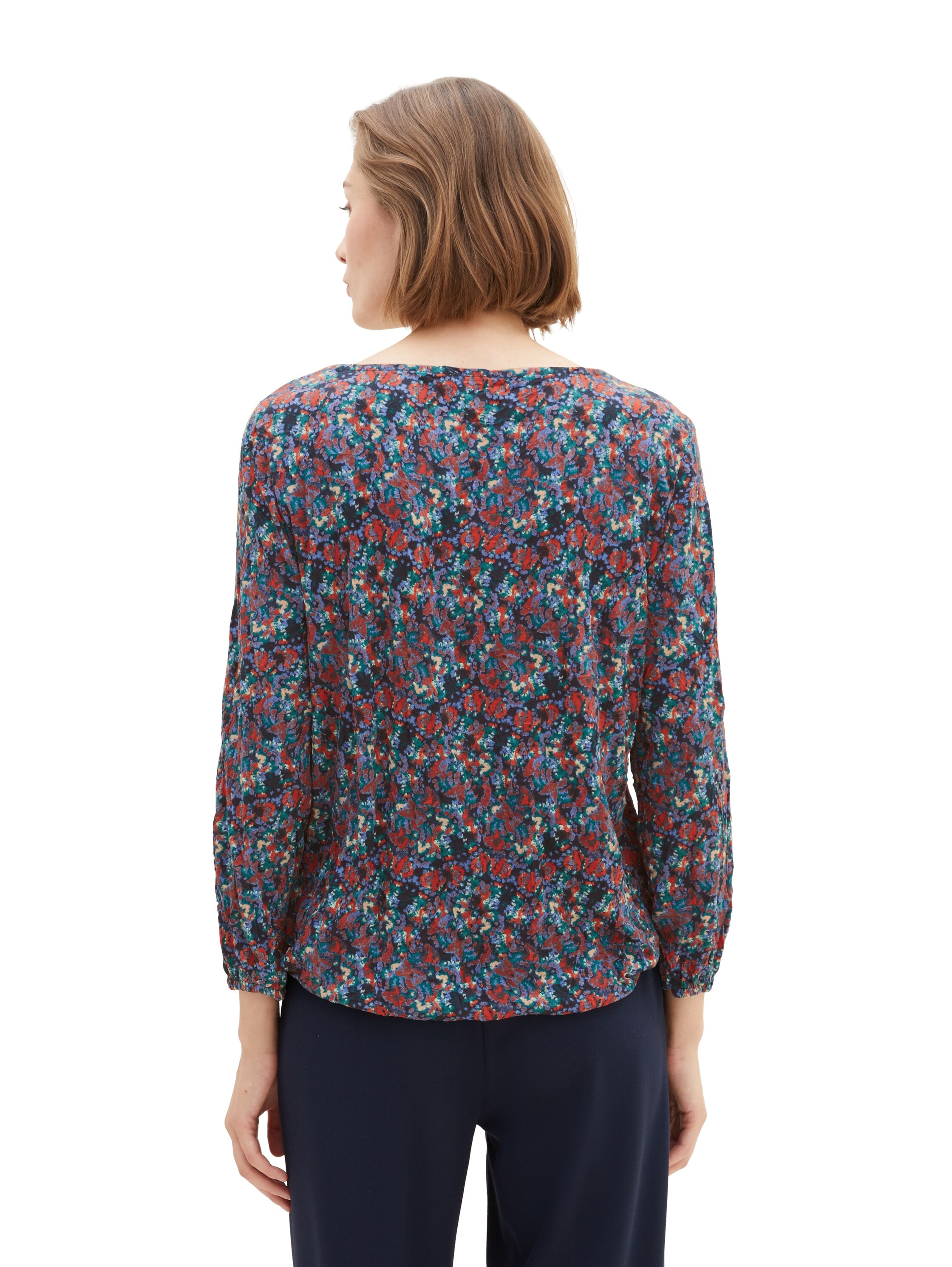 TOM TAILOR Print-Shirt, mit 3-Knopfleiste