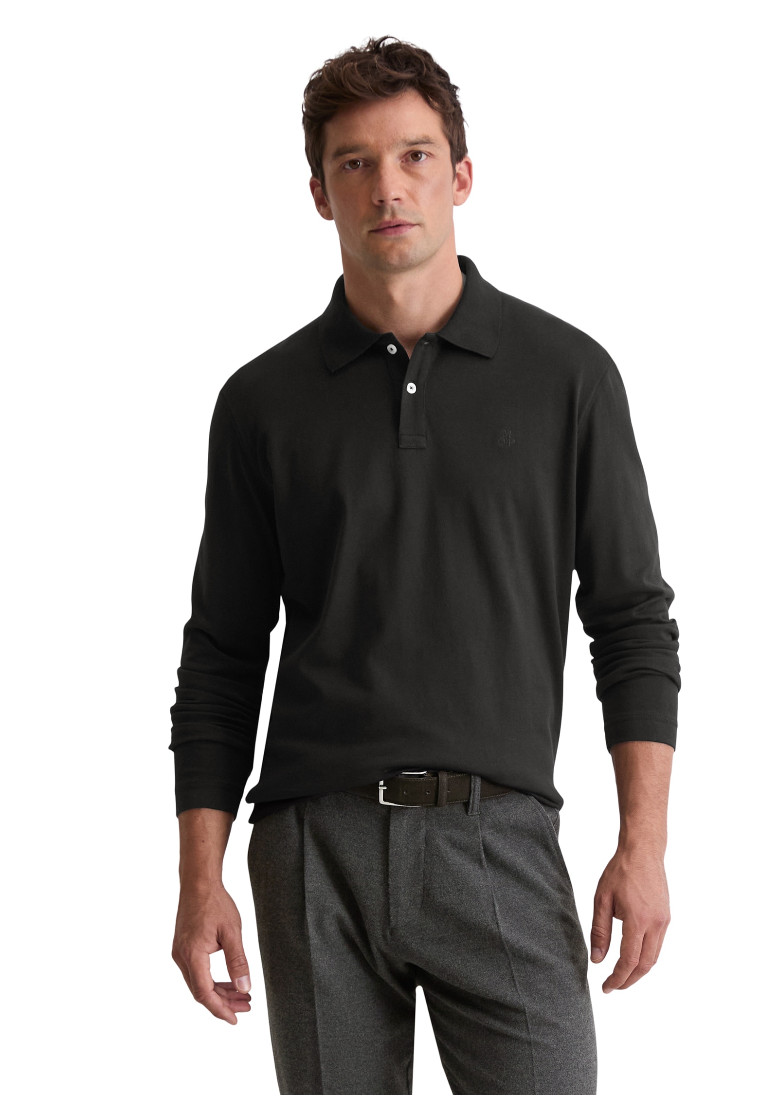 Marc OPolo Langarm-Poloshirt günstig online kaufen