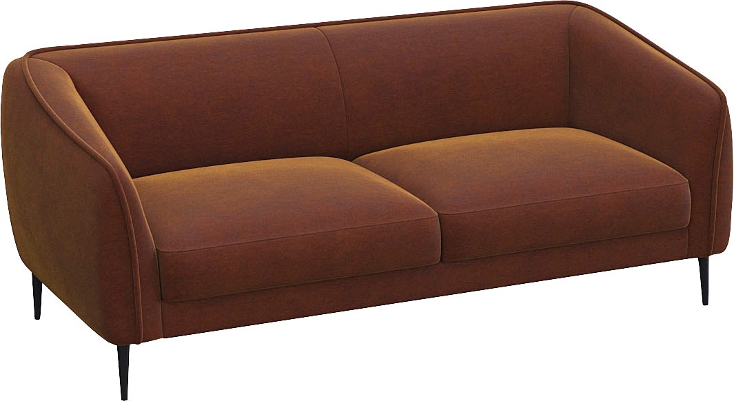 FLEXLUX 2,5-Sitzer »Belle Designsofa, Couch, bequem durch Kaltschaum im Sitz«, Skandinavisches Design, In hochwertiger Verarbeitung