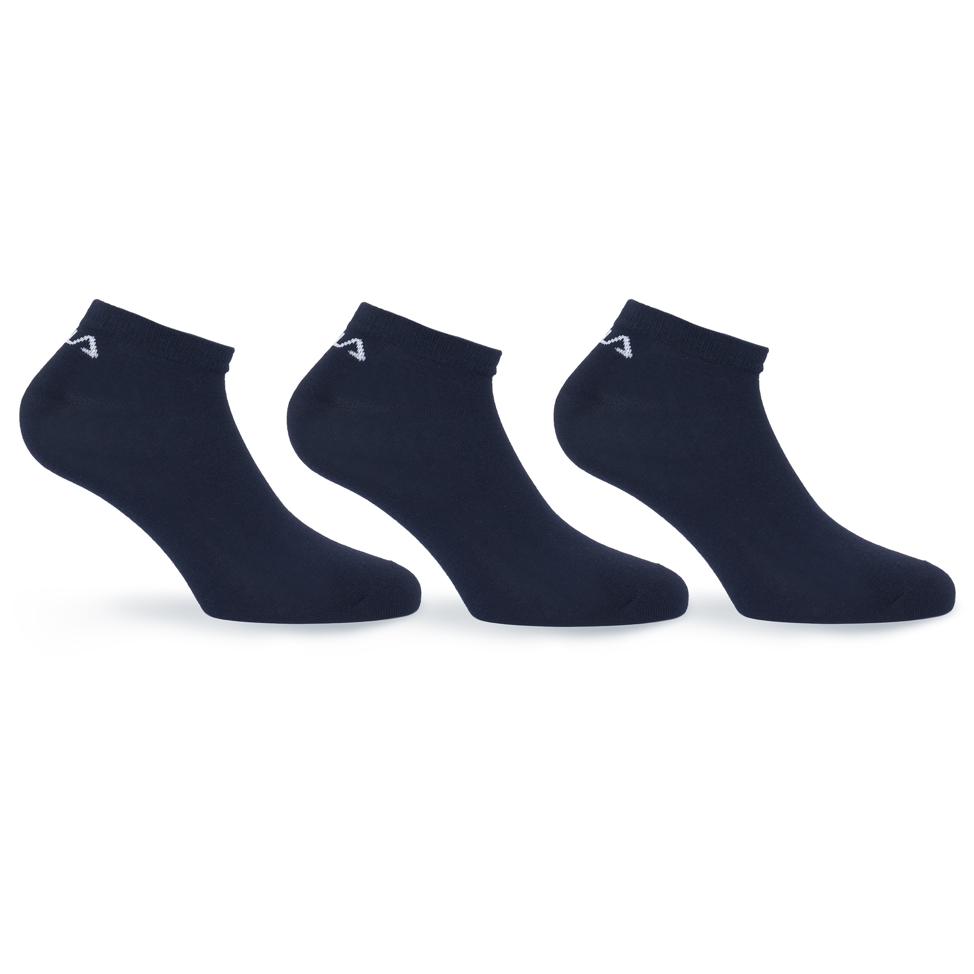 Fila "UNISEX INVISIBLE PLAIN SOCKS" 3 Stk. tlg. mit eingestricktem Logo an der Ferse