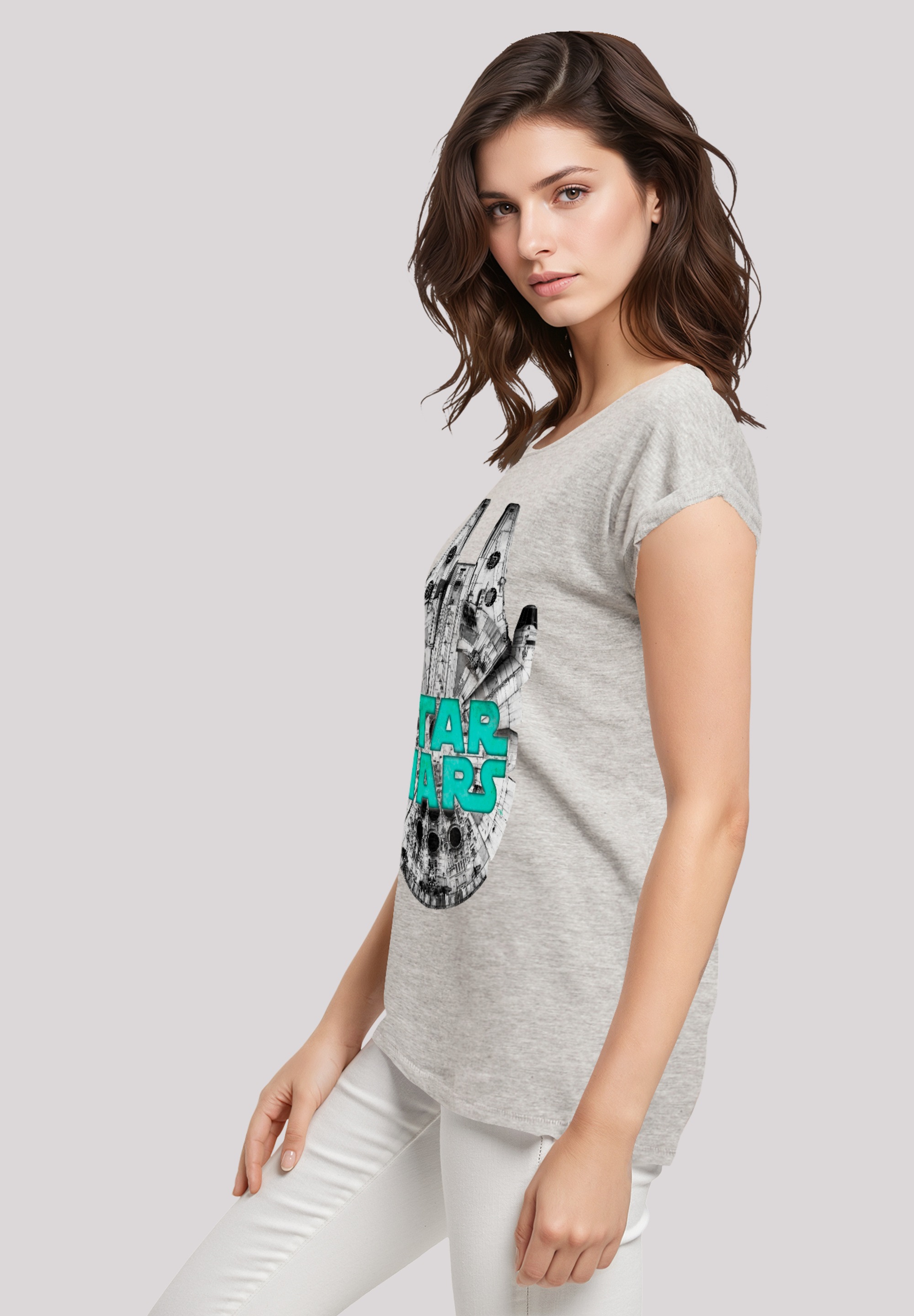 F4NT4STIC T-Shirt »Star Wars Millennium Falke Grün«, Premium Qualität