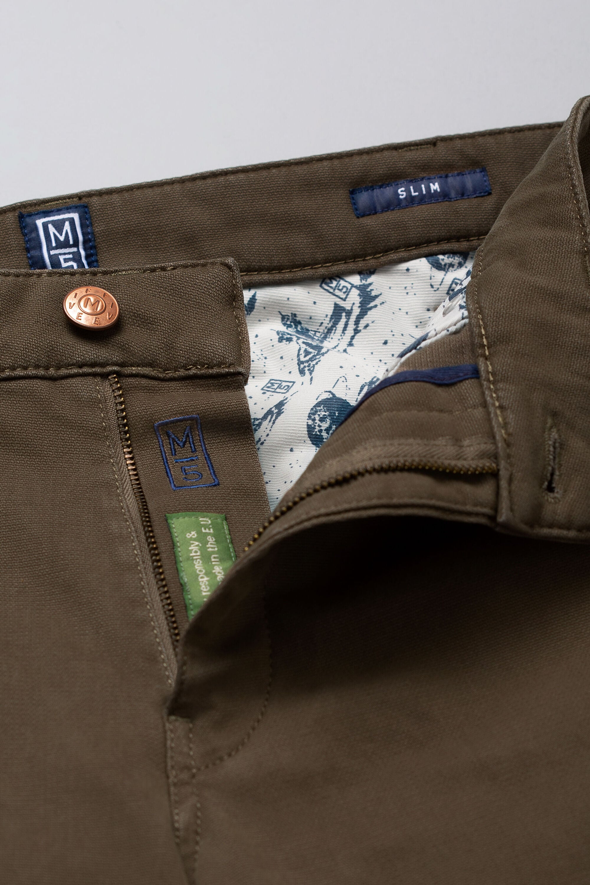 MEYER Chinos »Five-Pocket-Hose«, im unifarbenen Design