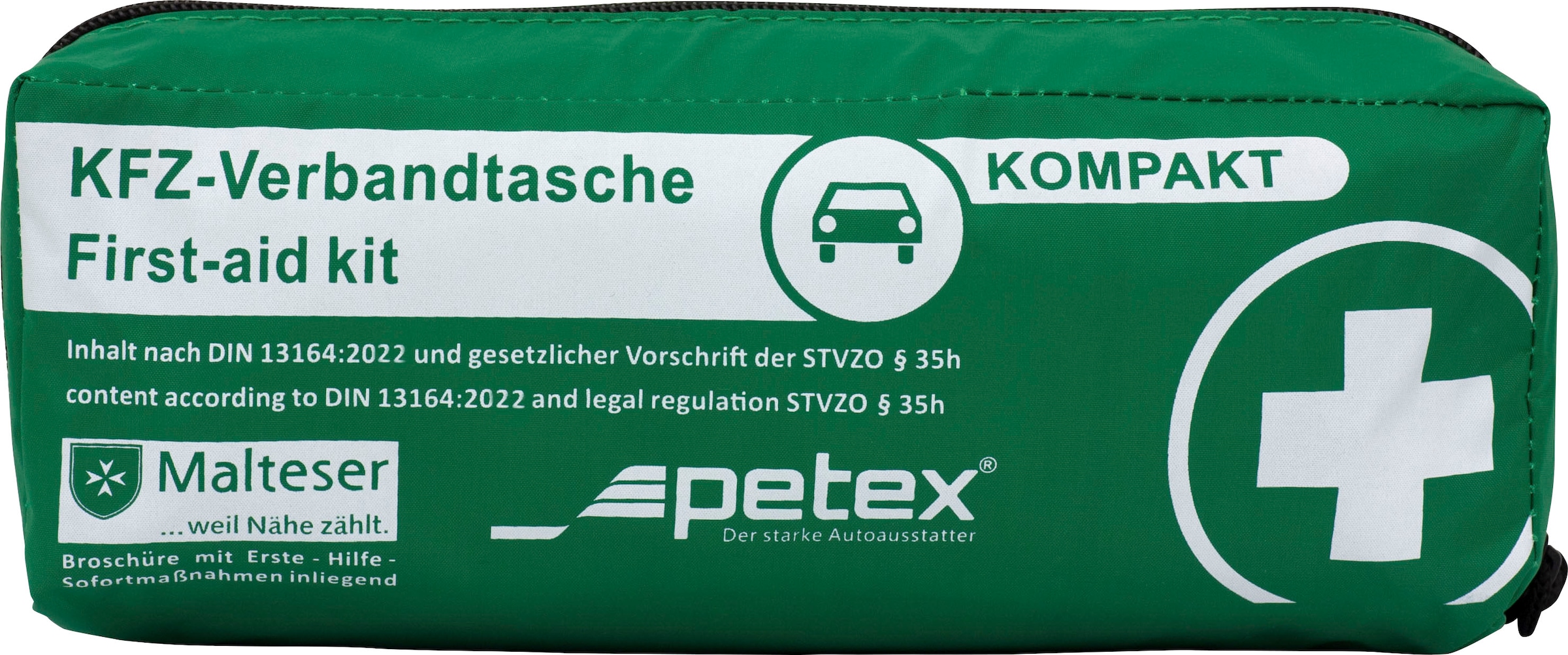 Petex Verbandskasten DIN 13164:2014 - KFZ Auto PKW Motorrad Erste Hilfe Set  Kasten - Gültig für 2022, Blau