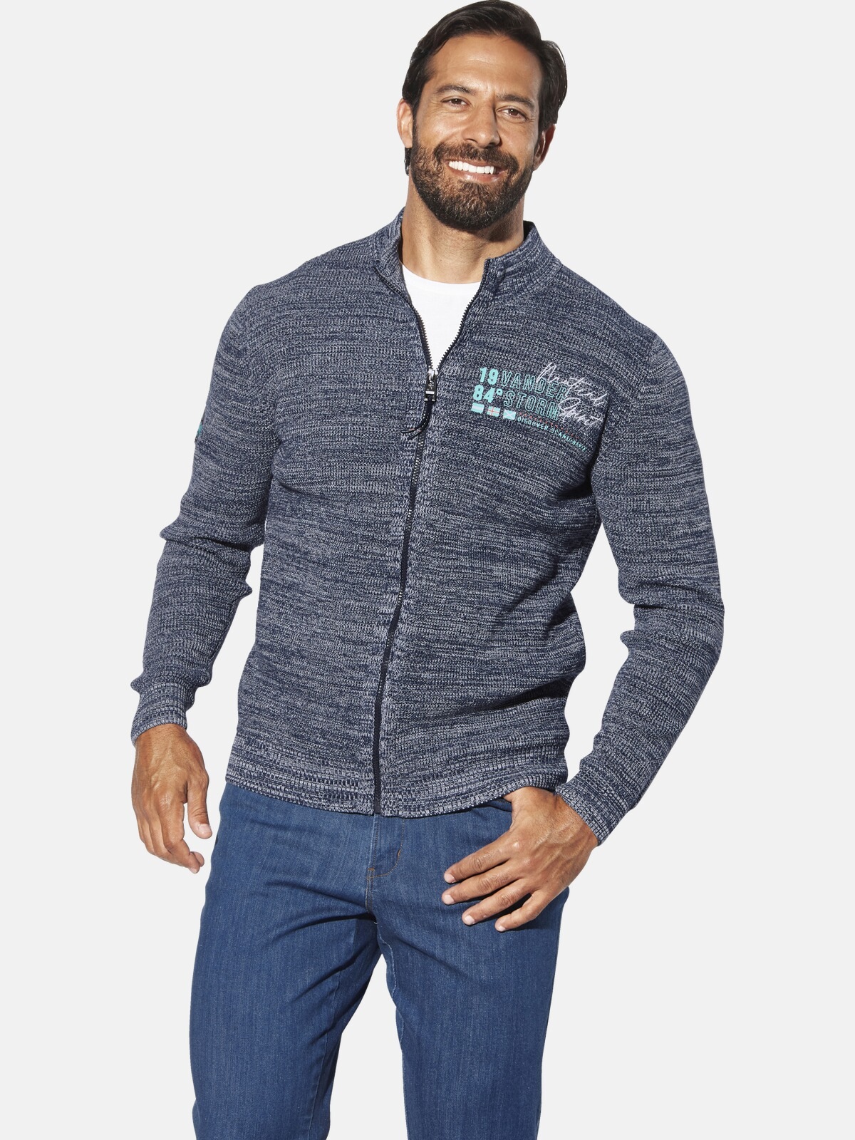 Jan Vanderstorm Strickjacke "Strickjacke AKSELLUND" günstig online kaufen