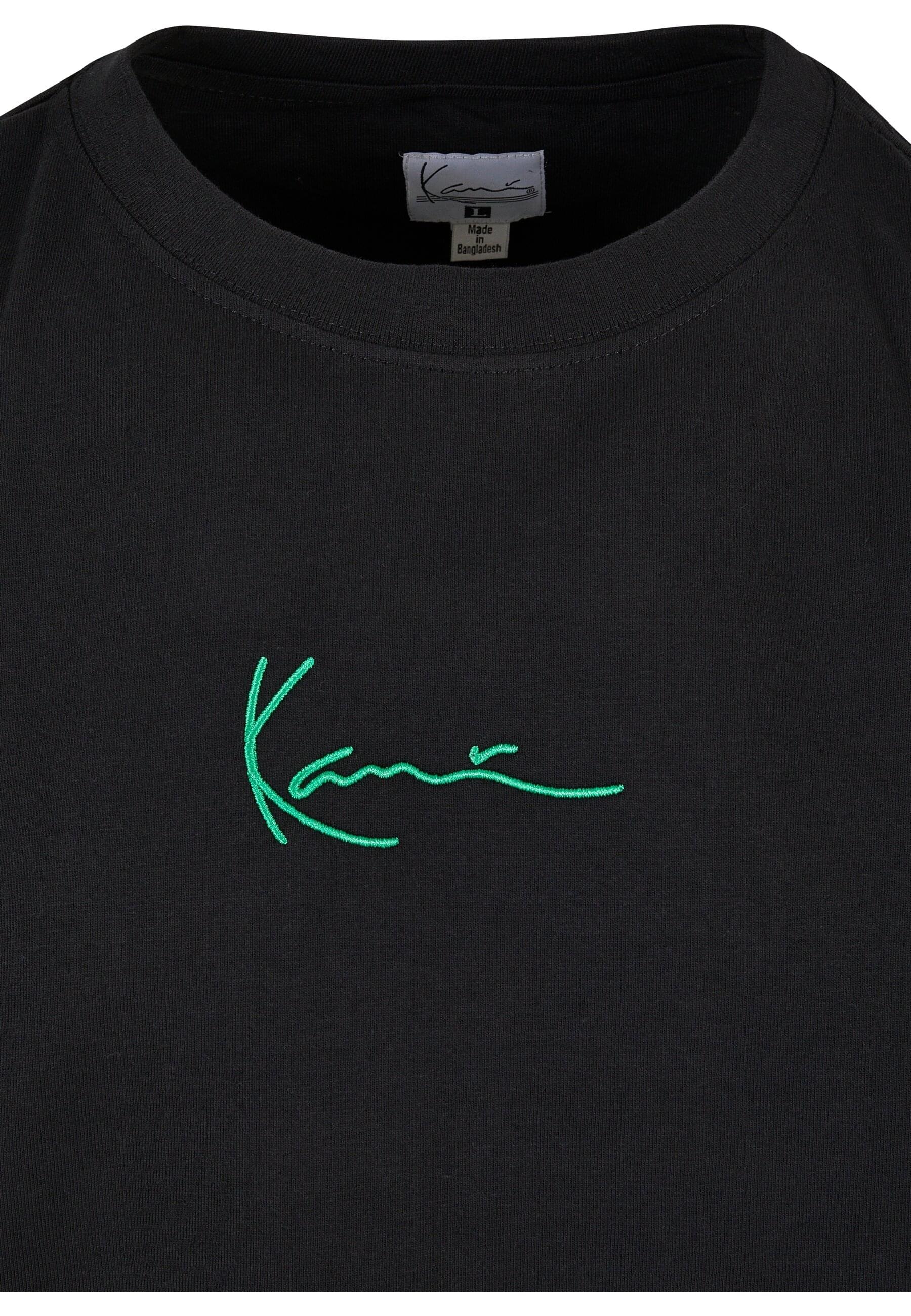Karl Kani Kurzarmshirt »Karl Kani Herren Small Signature Green Logo Tee black«, (1 tlg.)