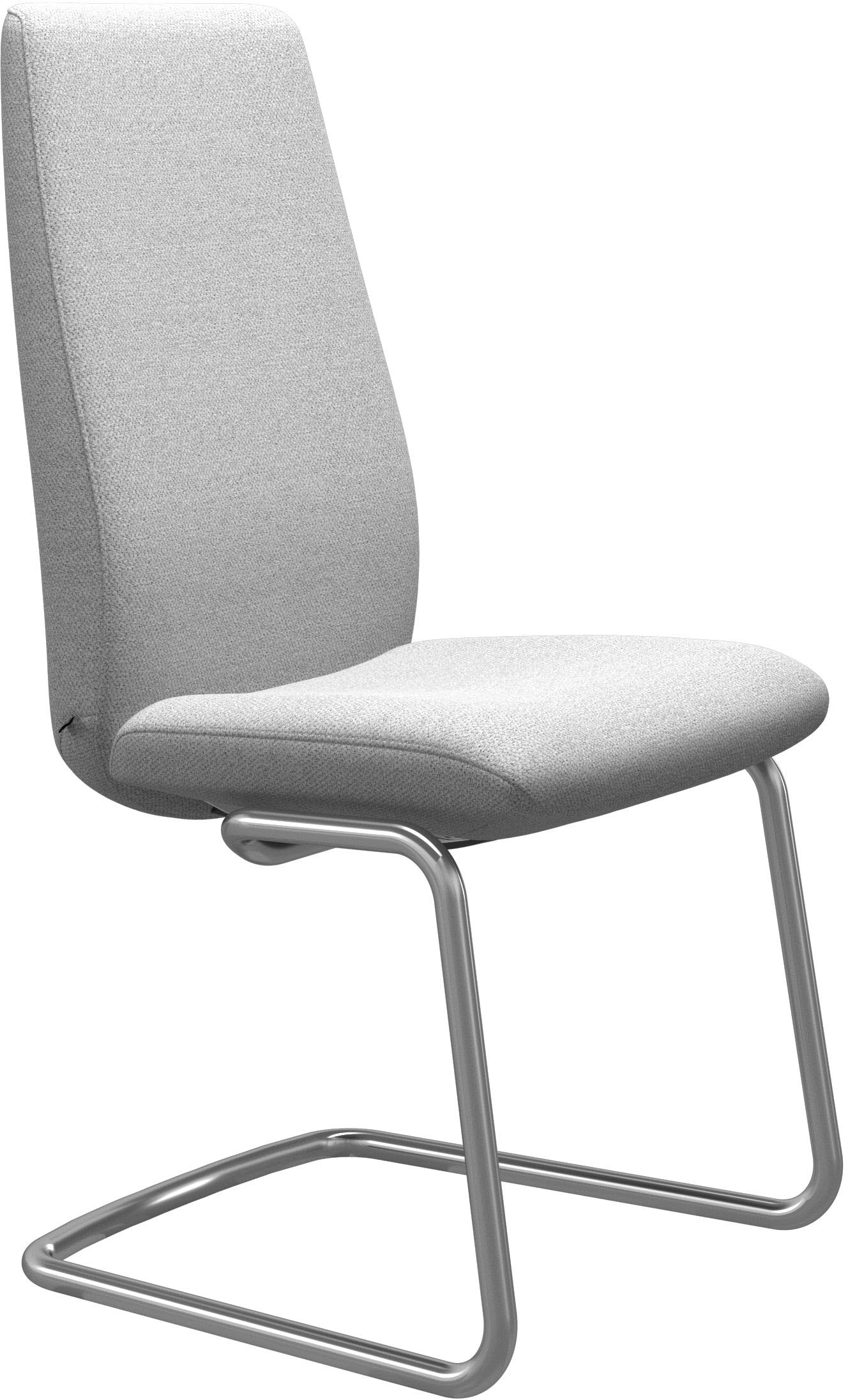 Stressless Polsterstuhl "Laurel", ROHLEDER Stoff Q2 FARON, High Back, Größe L, mit Beinen aus Stahl in Chrom glänzend