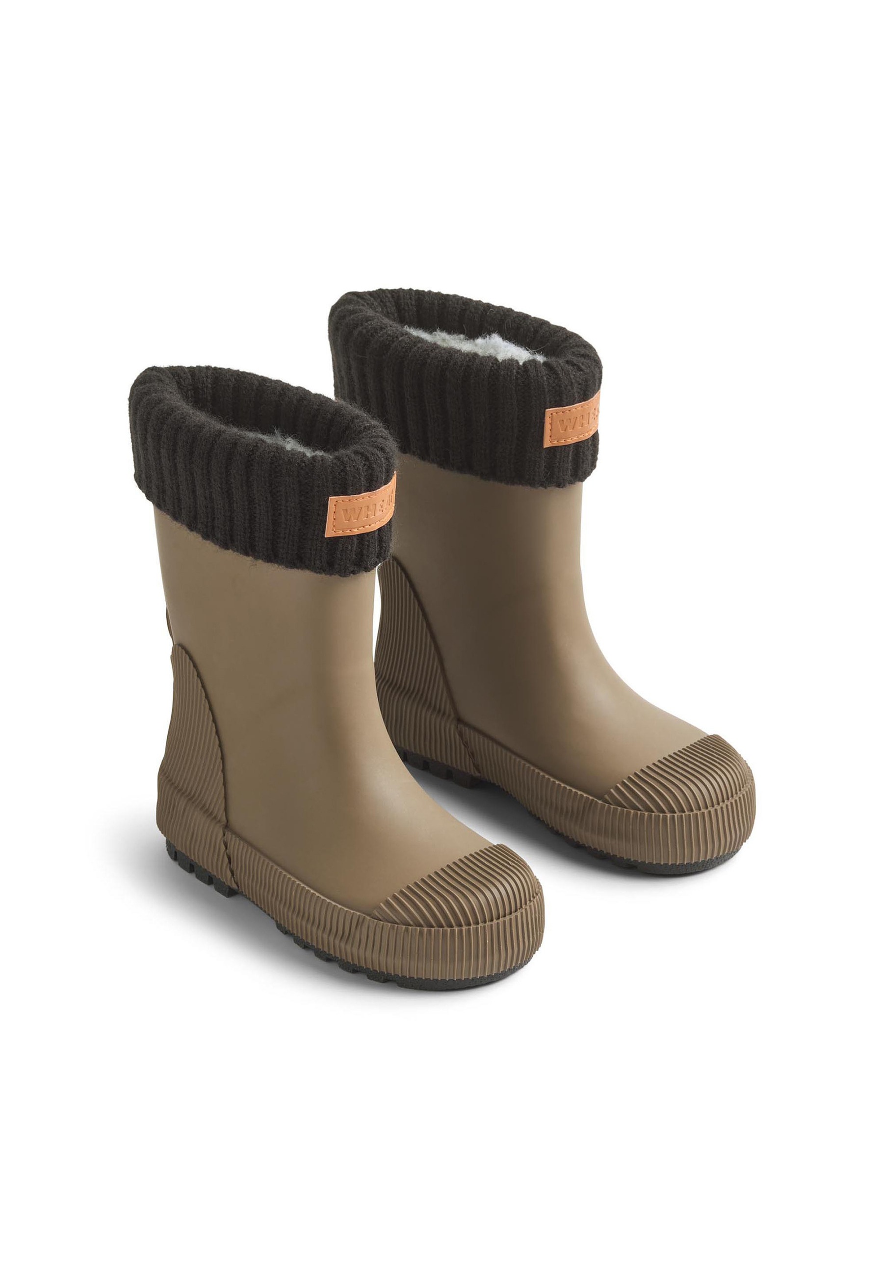 Stiefel WHEAT "WHEAT Rubber Boot Thermo Wader", Mädchen, Gr. 23, dry wood, unifarben, Schuhe Stiefel