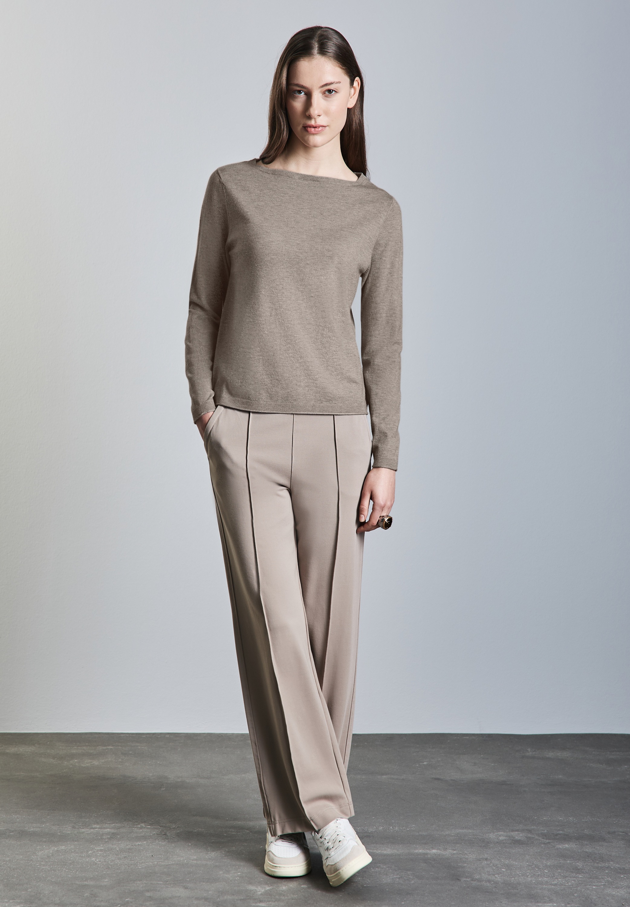 STREET ONE Strickpullover, mit U-Boot-Ausschnitt
