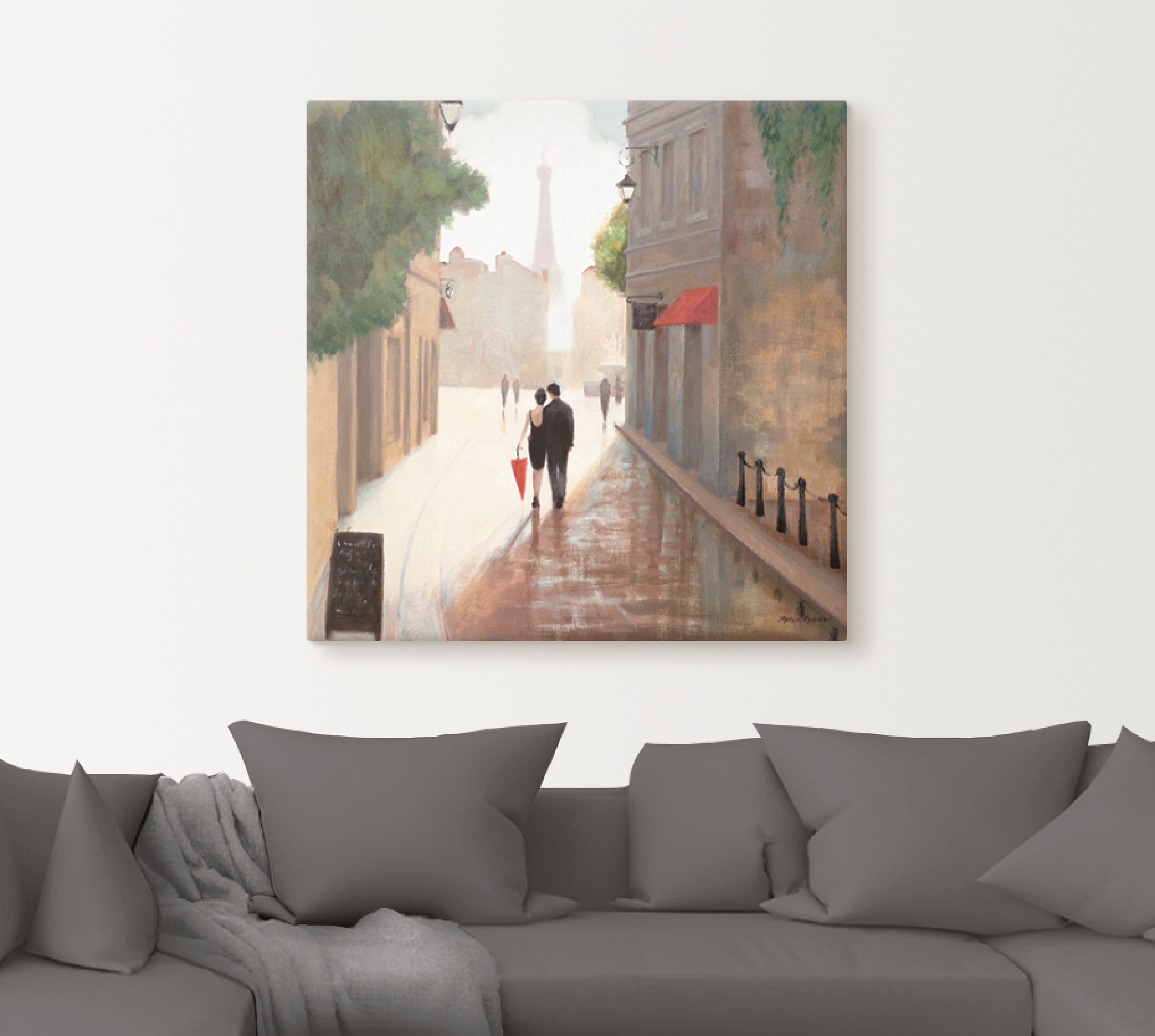 Artland Wandbild »Paris Romanze I«, Frankreich, (1 St.), als Leinwandbild, Poster, Wandaufkleber in verschied. Größen