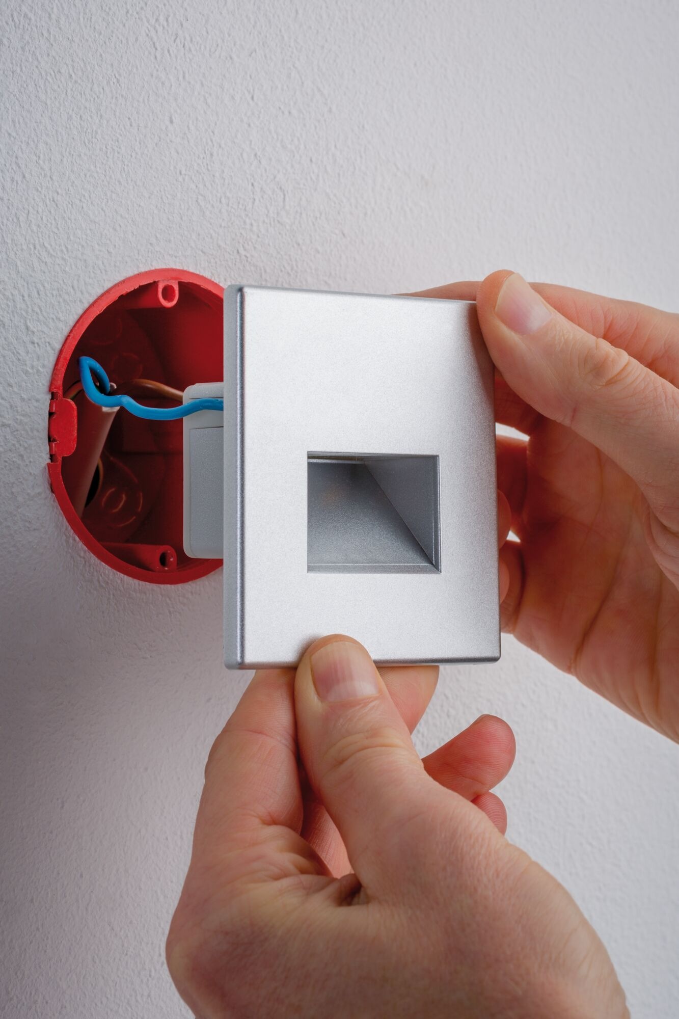 Paulmann LED Einbauleuchte »LED Wandeinbauleuchte Edge Quadro 1,2W 25lm 230V« 1 Stk. Warmweiß