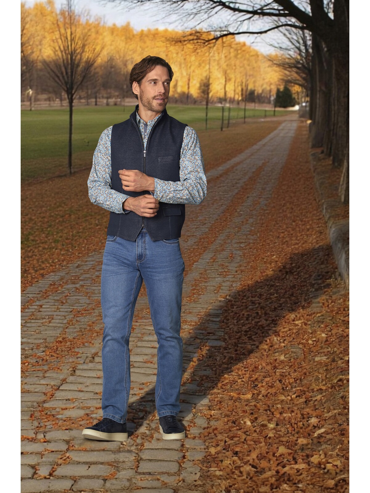 BABISTA ULDIN Men's Vest Dark Blue 46 3