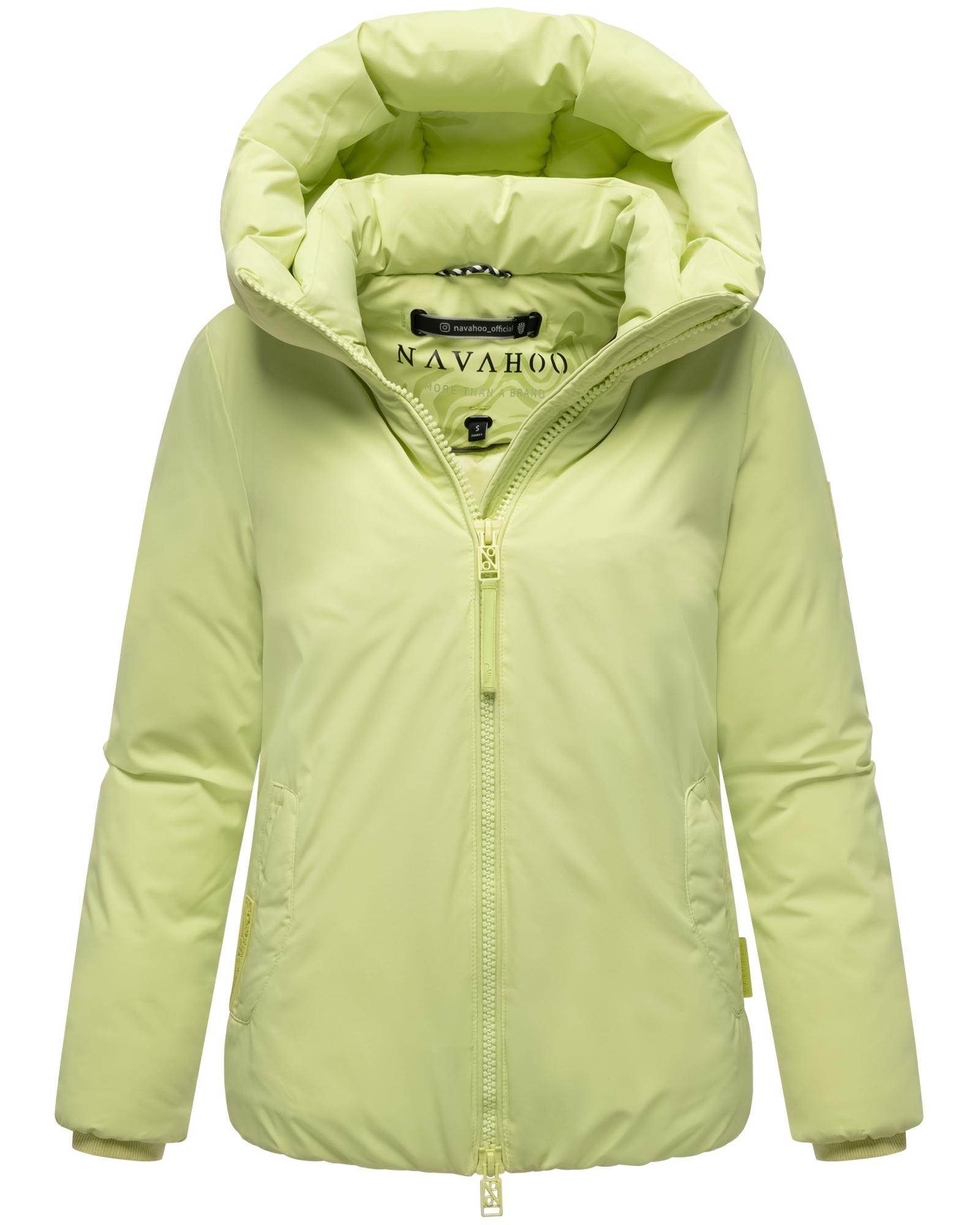 Navahoo Winterjacke "Blütenlicht 14" mit Kapuze Warme Damenjacke mit hohem Kragen