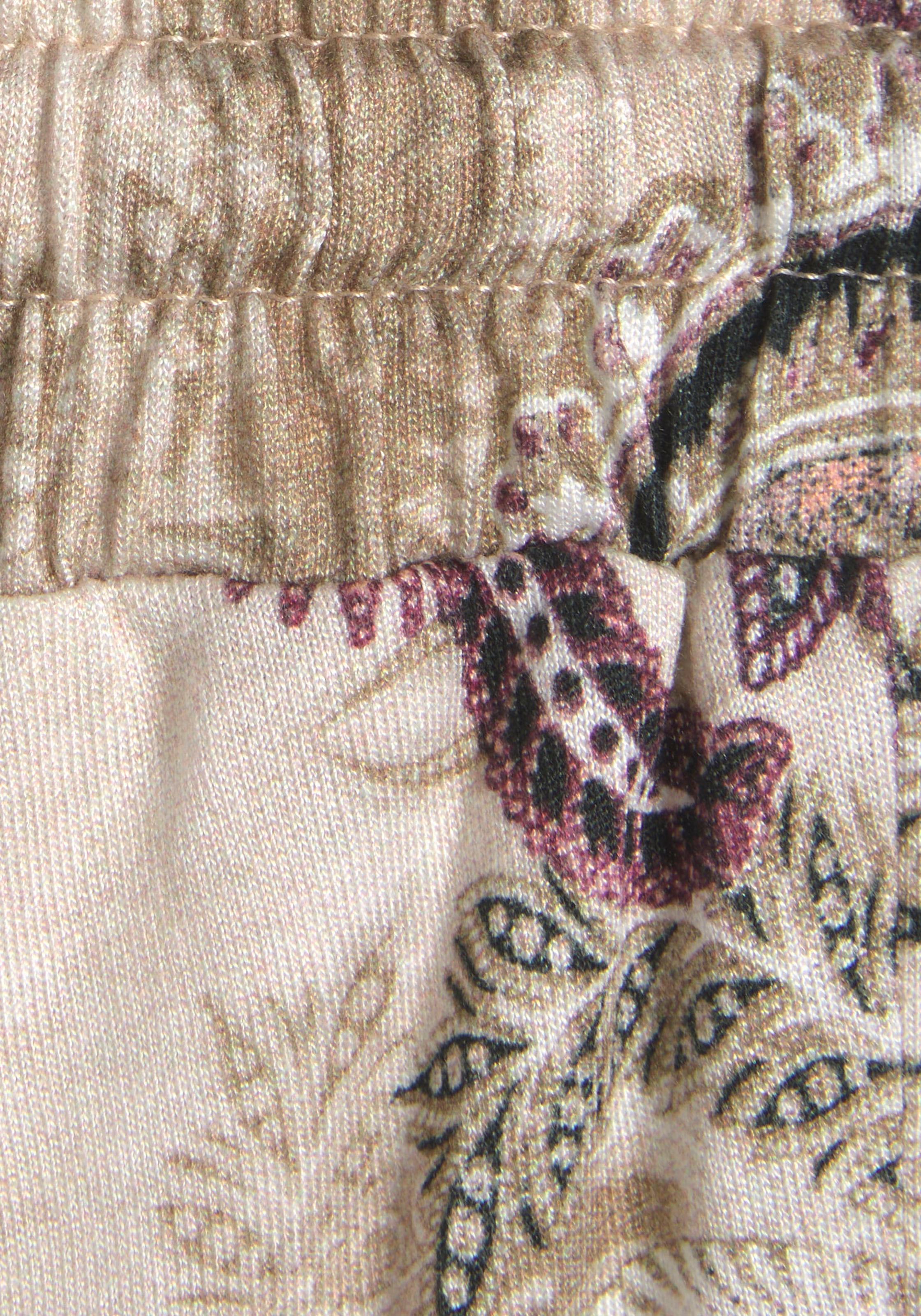 LASCANA Jerseyhose, mit Paisleydruck, Jerseyhose, Gummibund, bequeme Stoffhose
