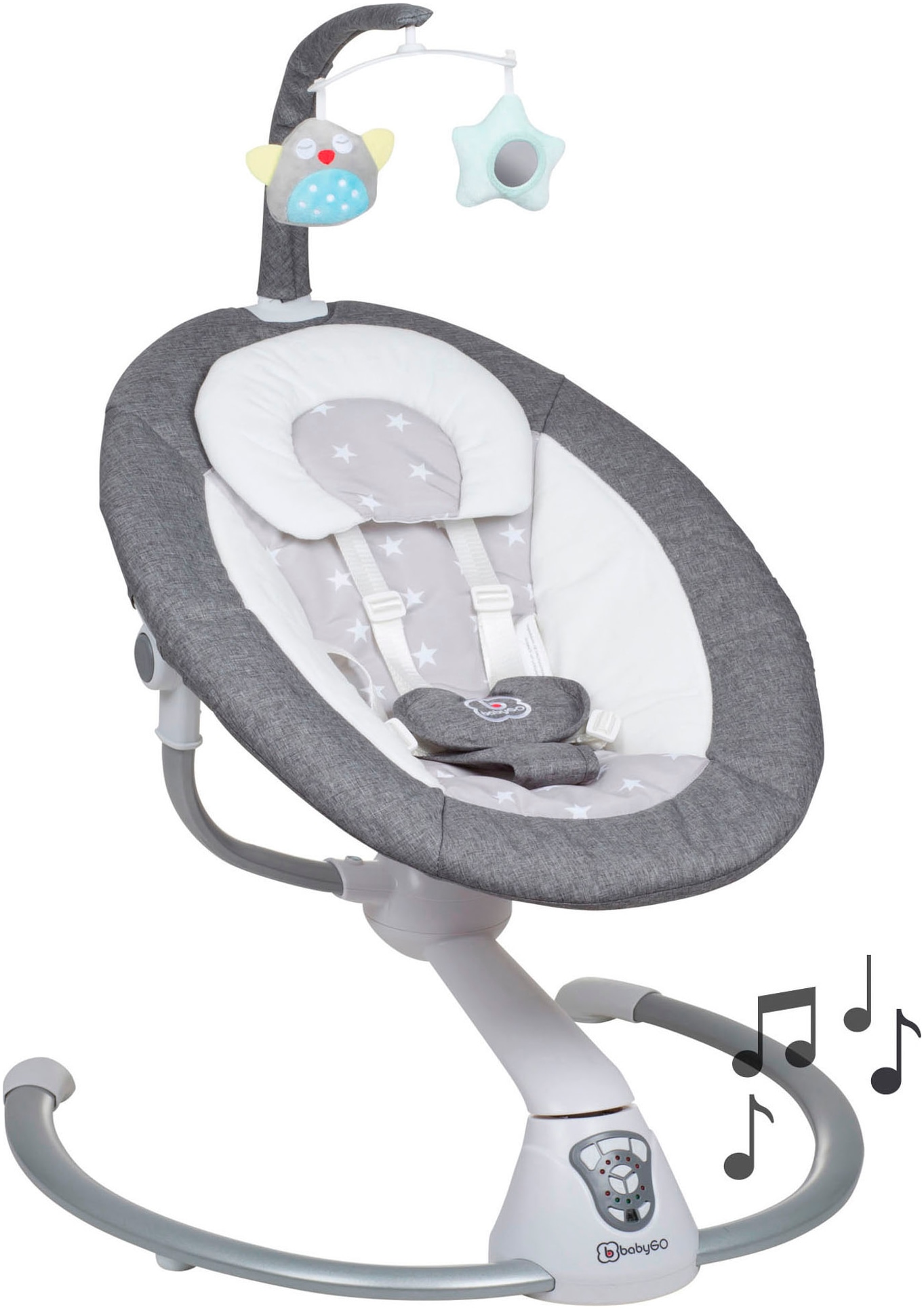 BabyGo Babywippe »Homey«, bis 9 kg, mit Schaukelbewegungen und Sound