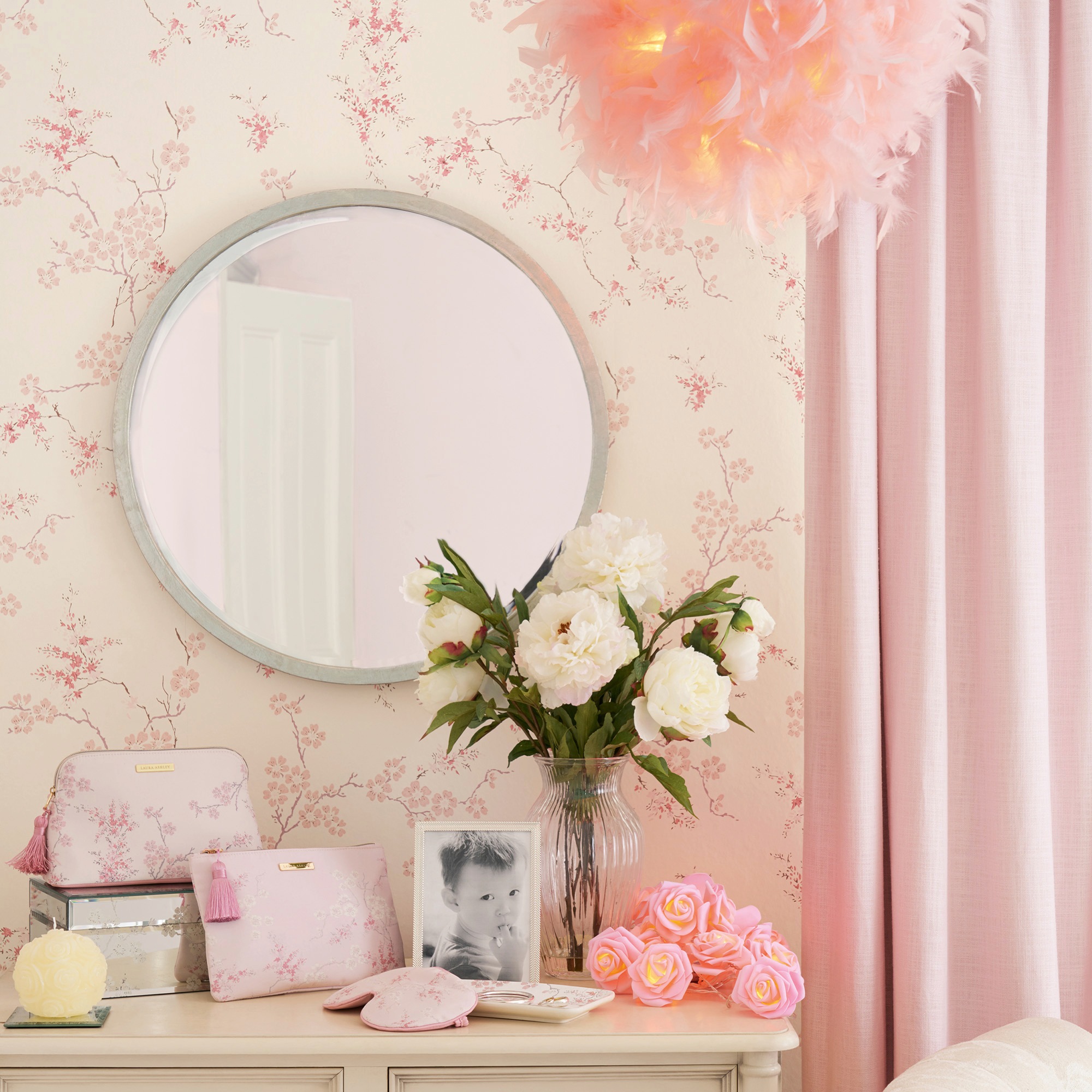 Laura Ashley Wallpaper Oriental Blossom 113388