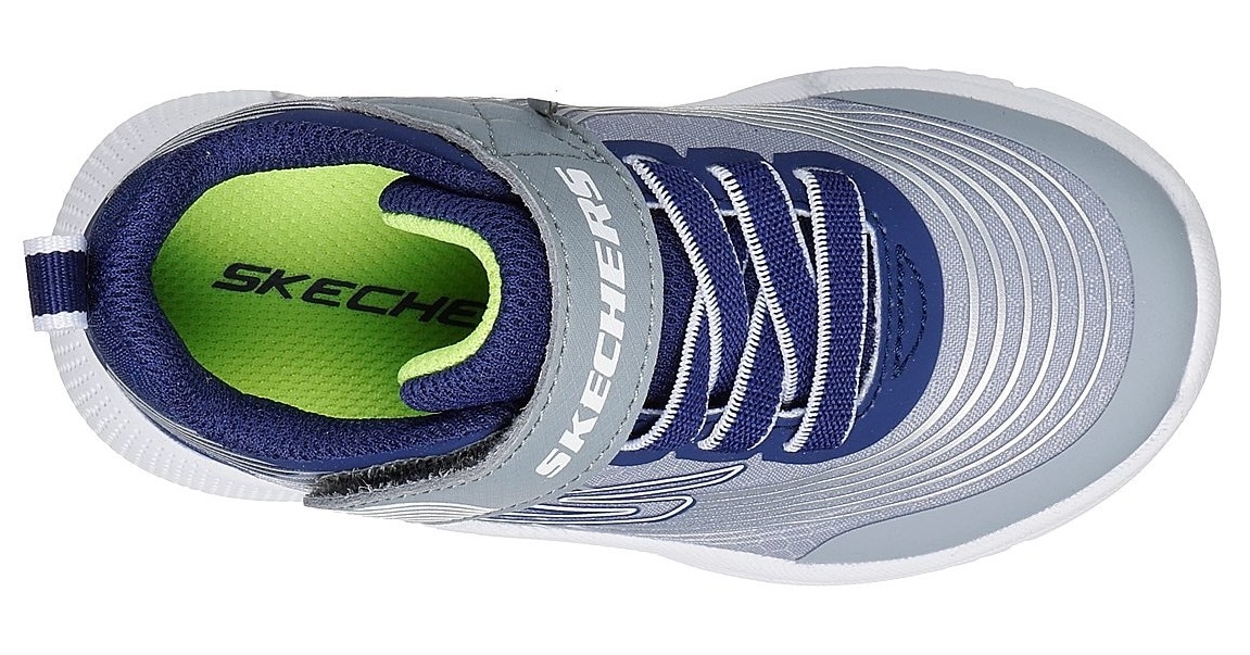 Skechers Sneaker »MICROSPEC ADVANCE«, Babyschuh mit zusätzlichem Gummizug, Größenschablone zum Download