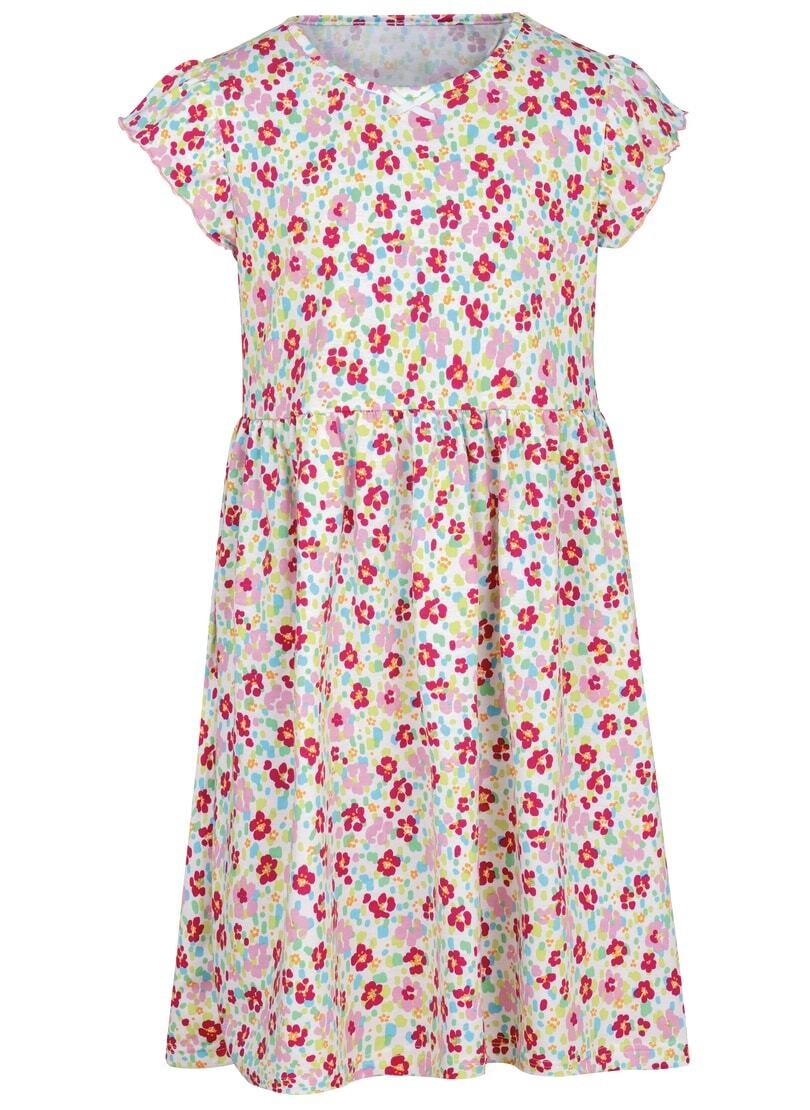 Trigema Jerseykleid »TRIGEMA Kleid mit farbenfrohem Blumenmuster«, (1 tlg.)