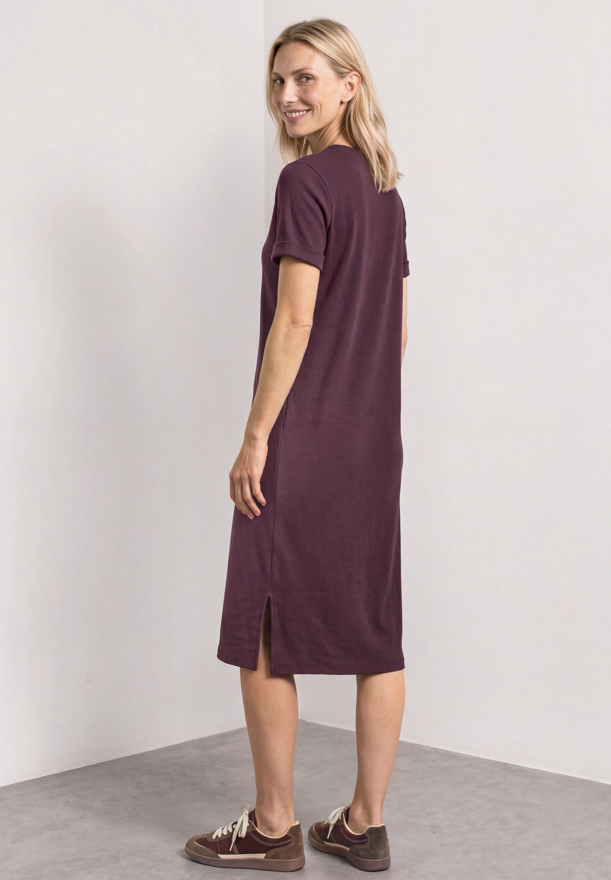 STREET ONE Midikleid Ohne Taschen im Basic Style