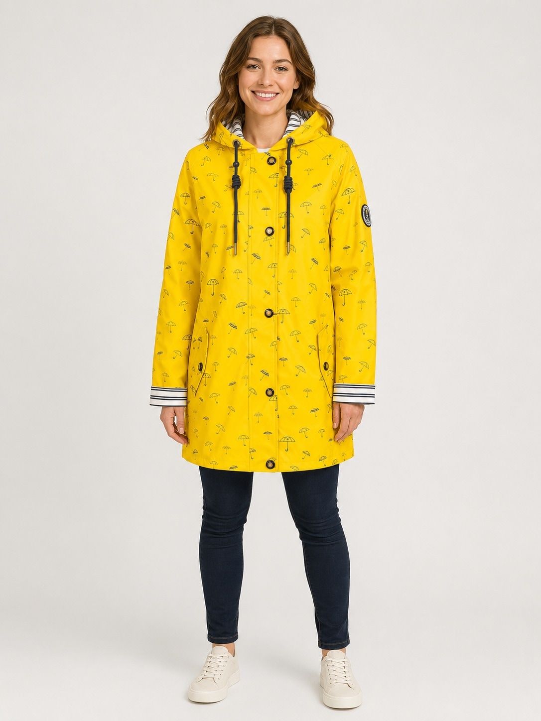 ankerglut Regenjacke "Friesennerz ankerglutbucht Regenmantel, Longjacket" mit Kapuze auch in Großen Größen erhältlich