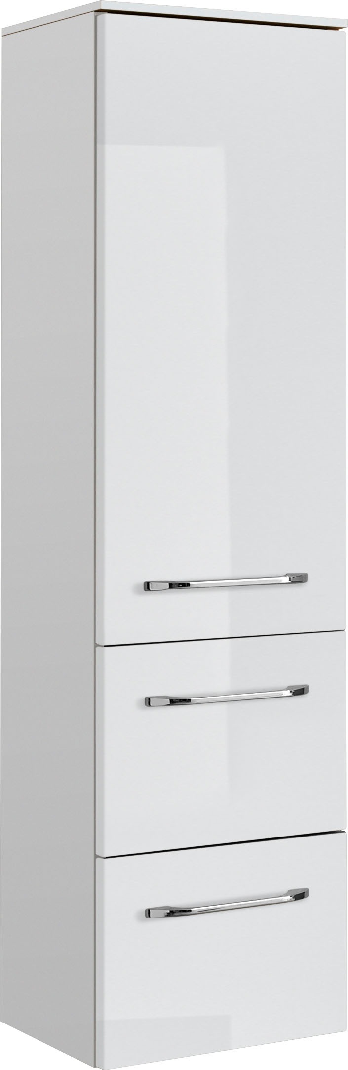 Saphir Badmöbel-Set »Balto Sprint 3-teilig, Mineralmarmor-Waschtisch mit LED-Spiegelschrank«, (4 St.), inkl. Türdämpfer, 100 cm breit, mit Midischrank, 3 Türen, 4 Schubladen