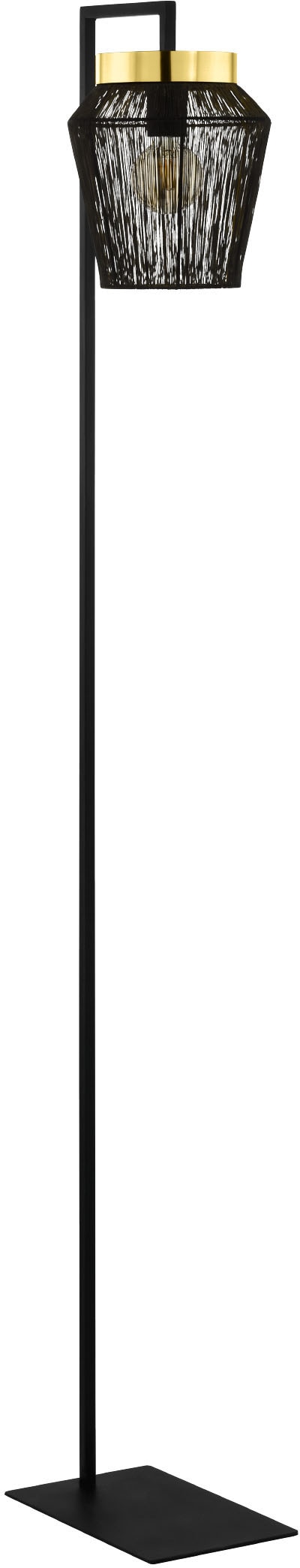 EGLO Stehlampe »ESCANDIDOS«, Stehleuchte in schwarz und messing aus Stahl - exkl. E27 - 1X40W