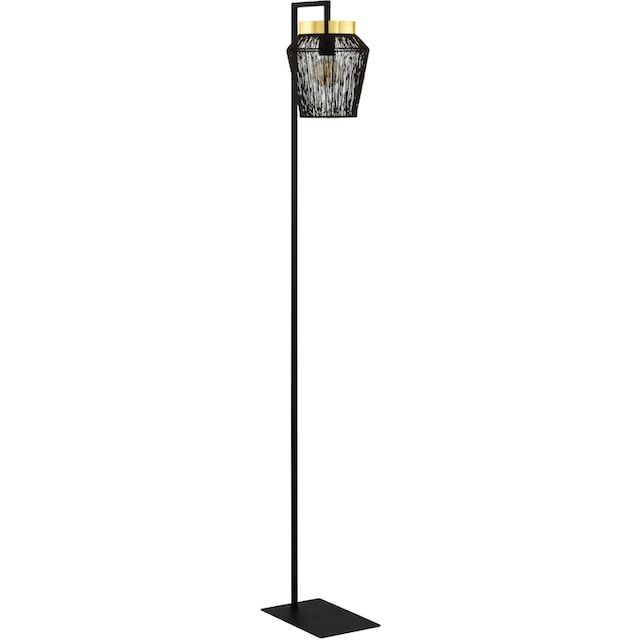 EGLO Stehlampe »ESCANDIDOS«, Stehleuchte in schwarz und messing aus Stahl -  exkl. E27 - 1X40W | BAUR