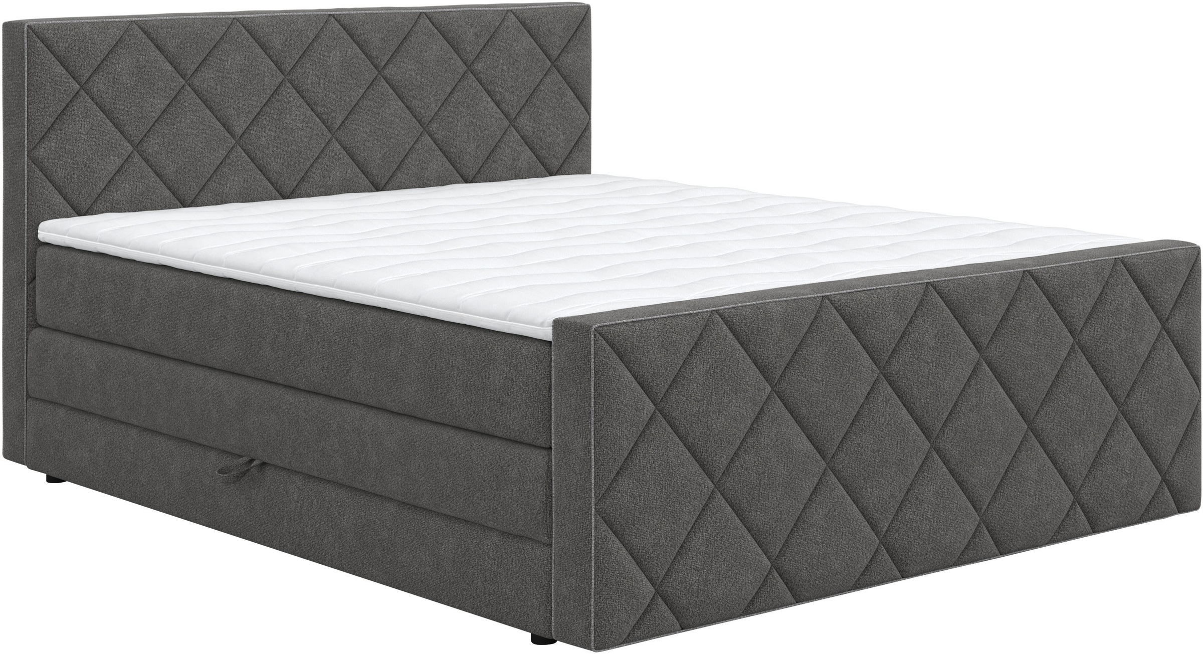 COTTA Boxspringbett "Tower inkl. Bettkasten, mit Keder in abgesetzter Farbe günstig online kaufen