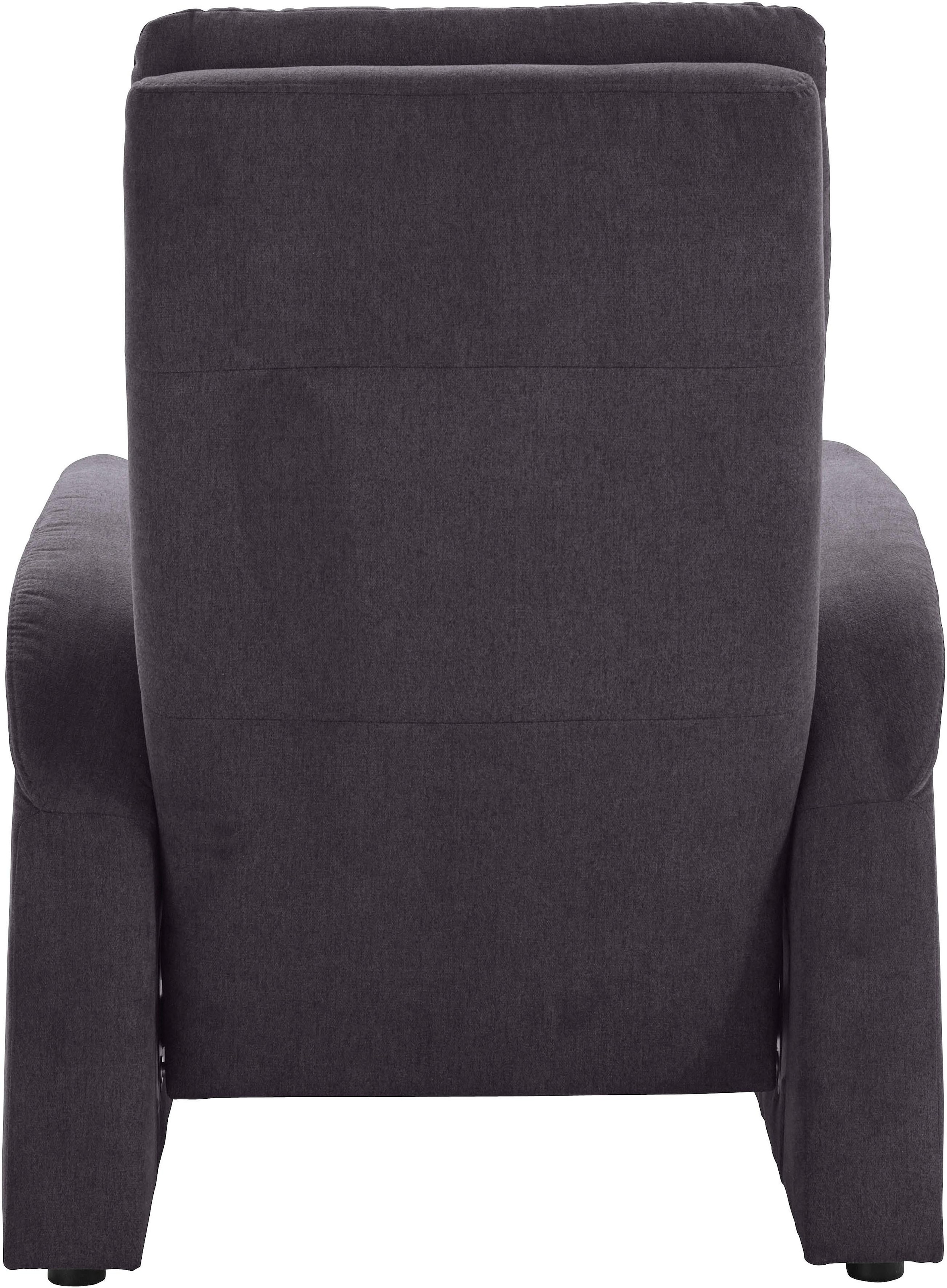 exxpo - sofa fashion Sessel »Tivoli, Hochlehnsessel, Relaxsessel, Kinosessel, bequem«, (Set), mit Relaxfunktion, schmale Armlehnen