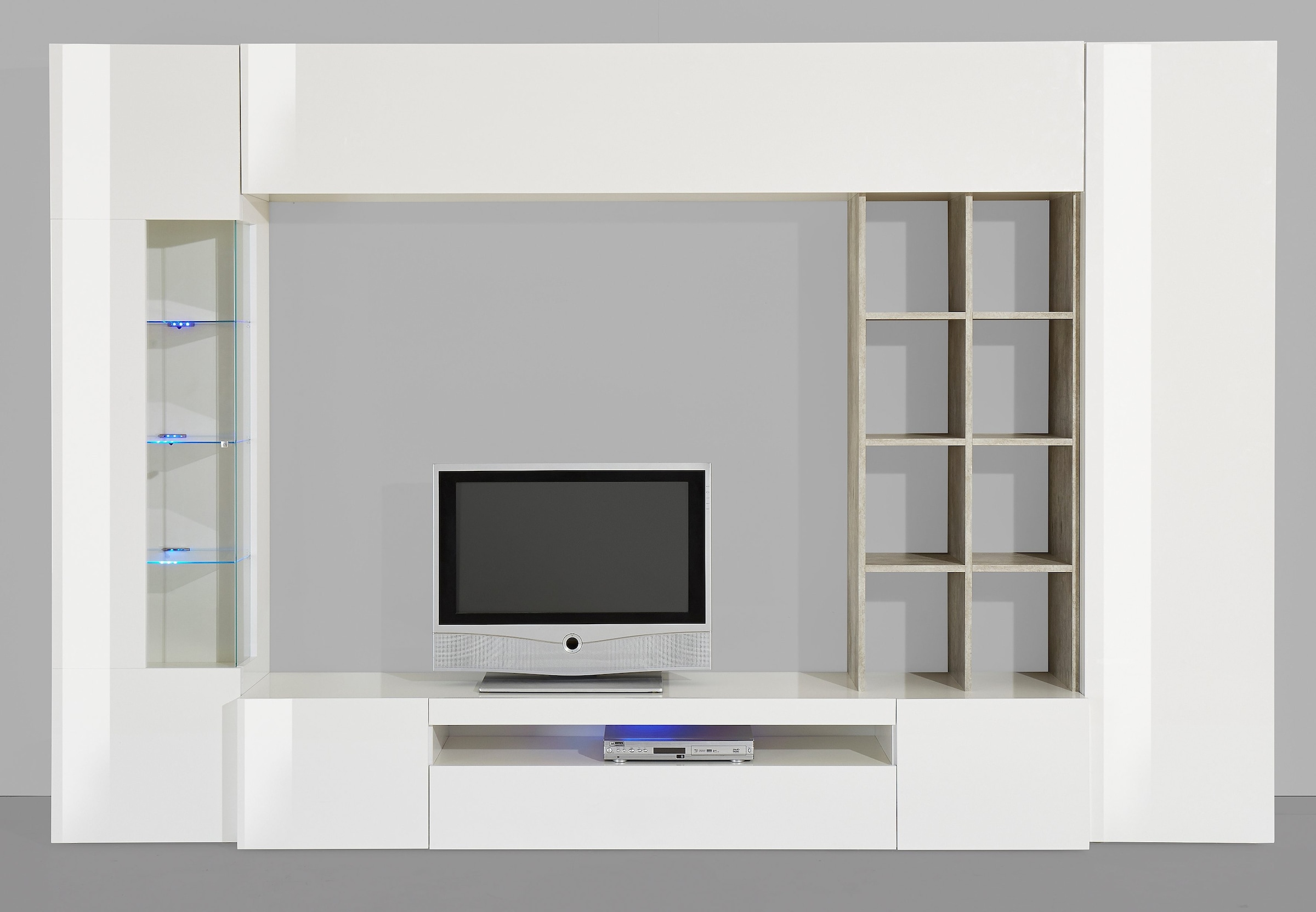 INOSIGN Wohnwand »Egypt«, (Set, 5 St.), 1 Vitrine, 1 Stauraumschrank, 1 Lowboard, 1 Regal, 1 Hängeschrank