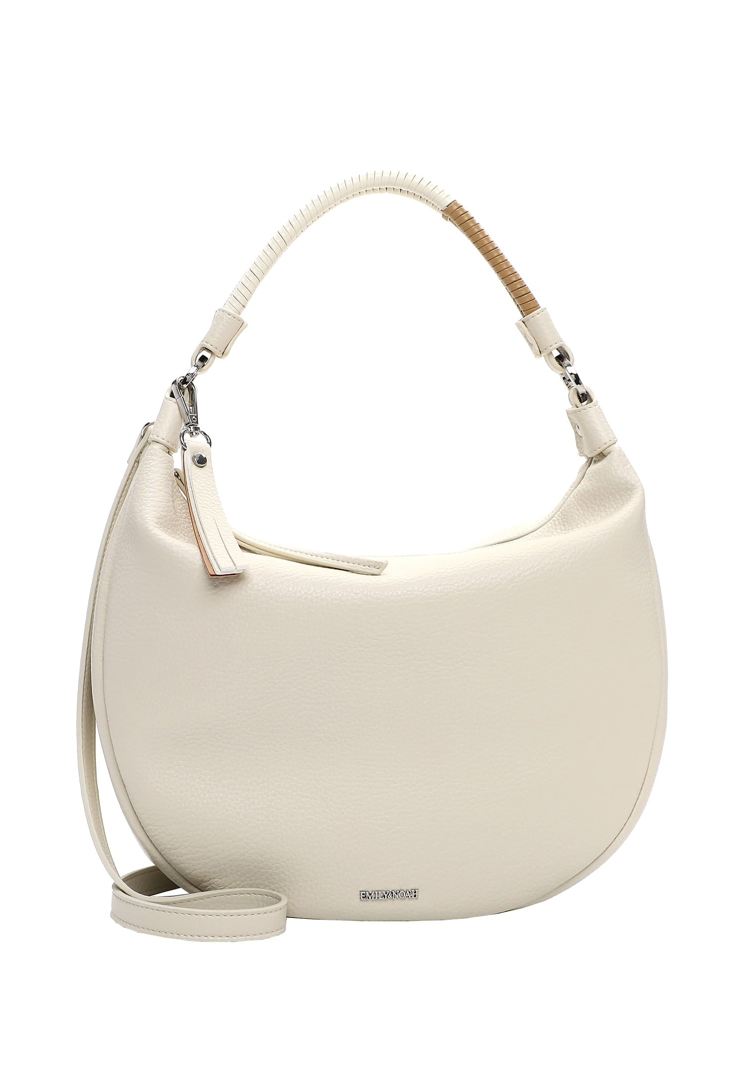Beuteltasche EMILY & NOAH "Beutel E&N Jeanine", Damen, Gr. B/H/T: 38cm x 31cm x 10cm 0, beige (beige 400), Polyurethan, Taschen Beuteltasche