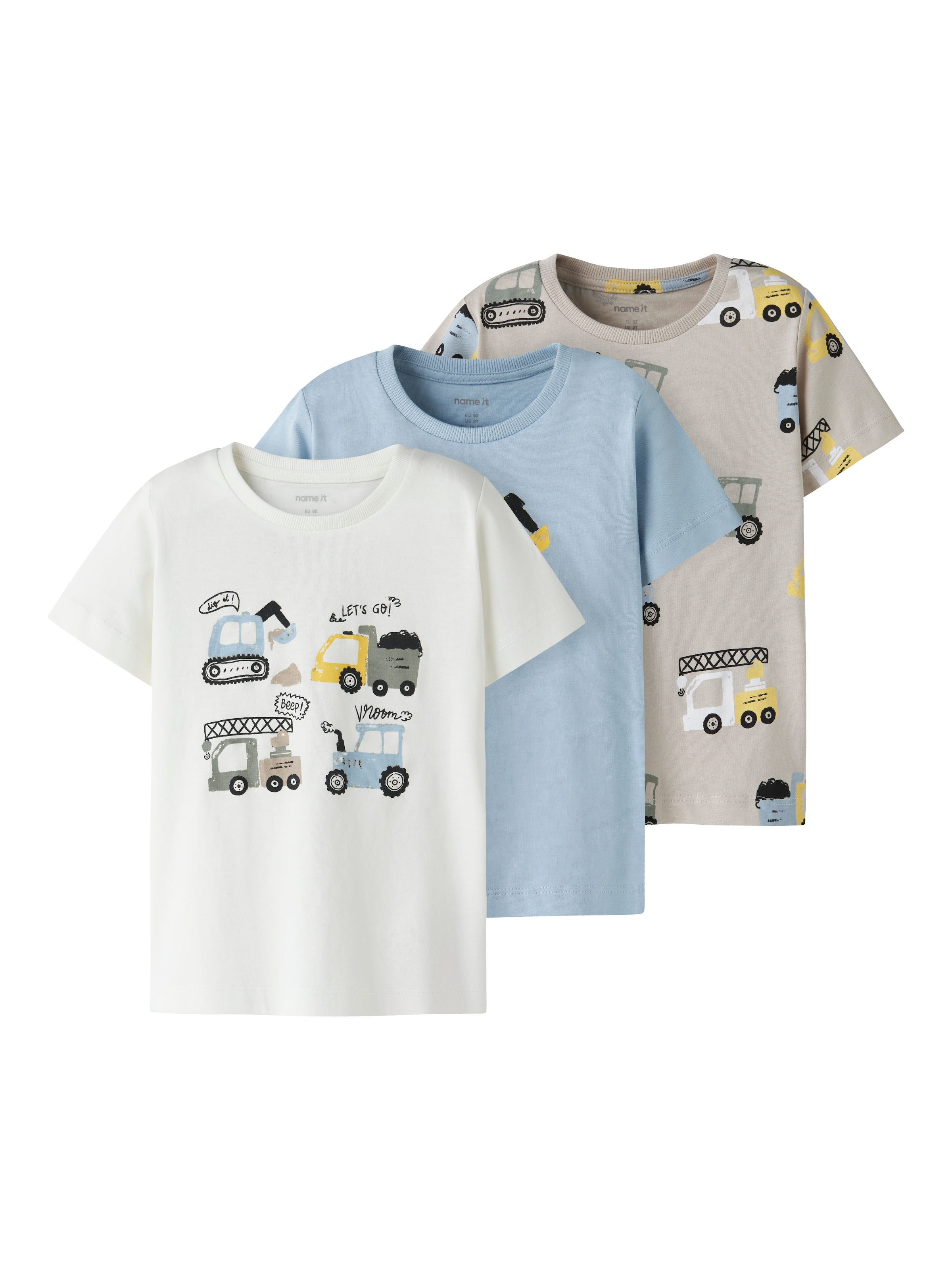 Name It T-Shirt "NMMDANNY 3P SS TOP" Packung, 3
