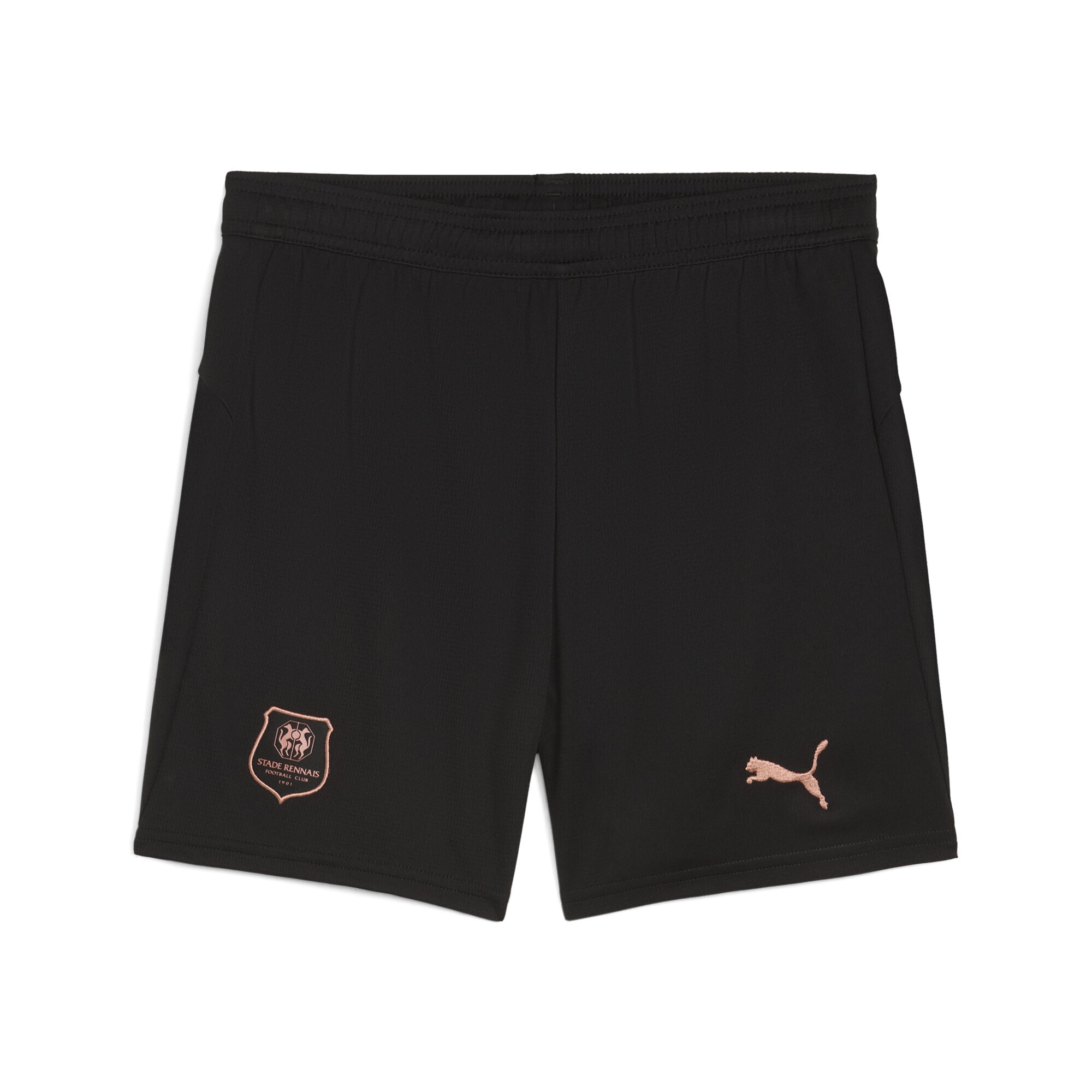 PUMA Mädchen Sporthose "Stade Rennais FC 25/26 Shorts Jugendliche", schwarz, Gr. 164, unifarben, Obermaterial: 100% Polyester, Hosen