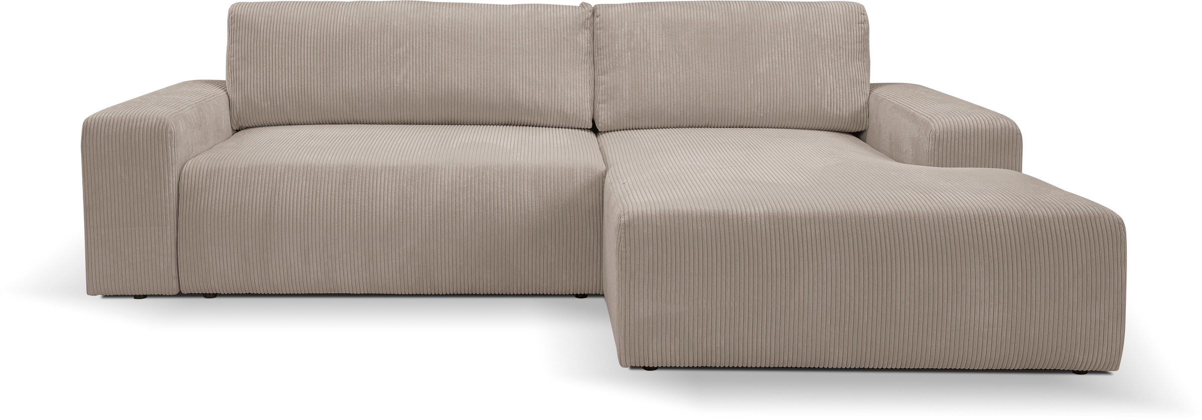 WERK2 Ecksofa "Rotterdam-L, kuschelweicher Cord oder Breitcord, L-Form, Bre günstig online kaufen