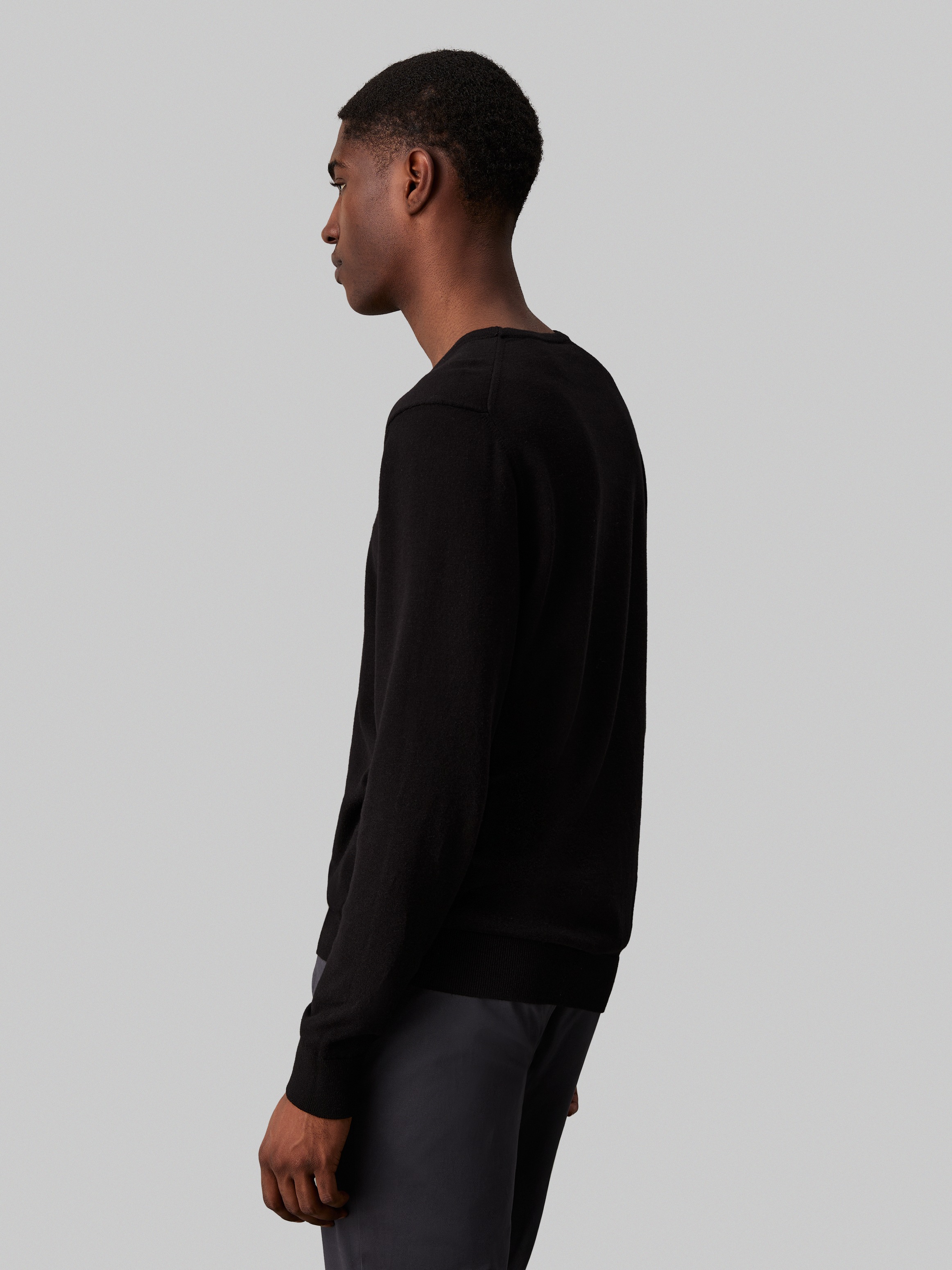 Calvin Klein Rundhalspullover "COTTON SILK BLEND CN SWEATER" mit Logoprägun günstig online kaufen