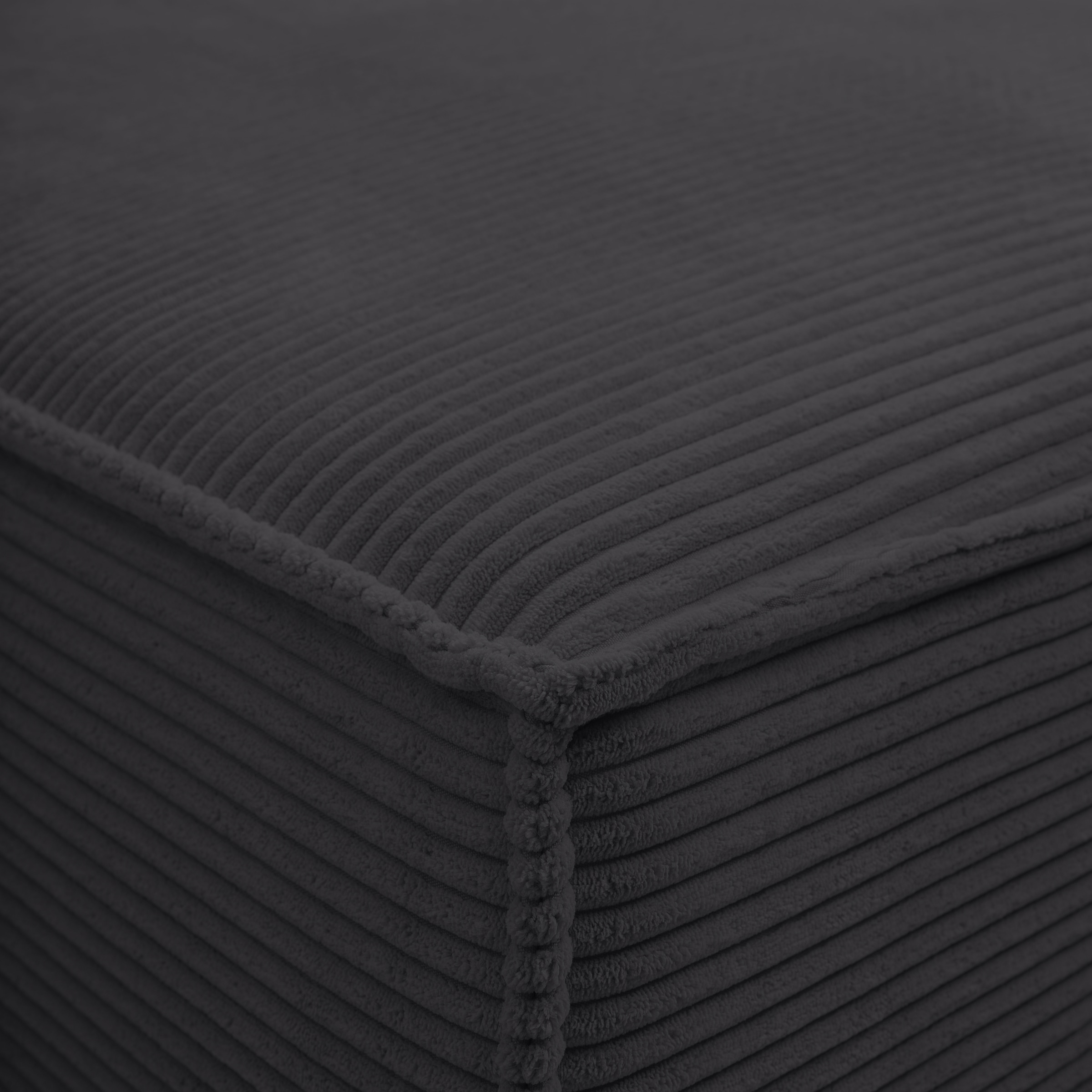 WERK2 Ecksofa »Atlanta-New inkl. Bett & Bettkasten, Cord, fester Sitz, retro-modern« Cord, L-Form, XXL, Schlaffunktion, Bettkasten