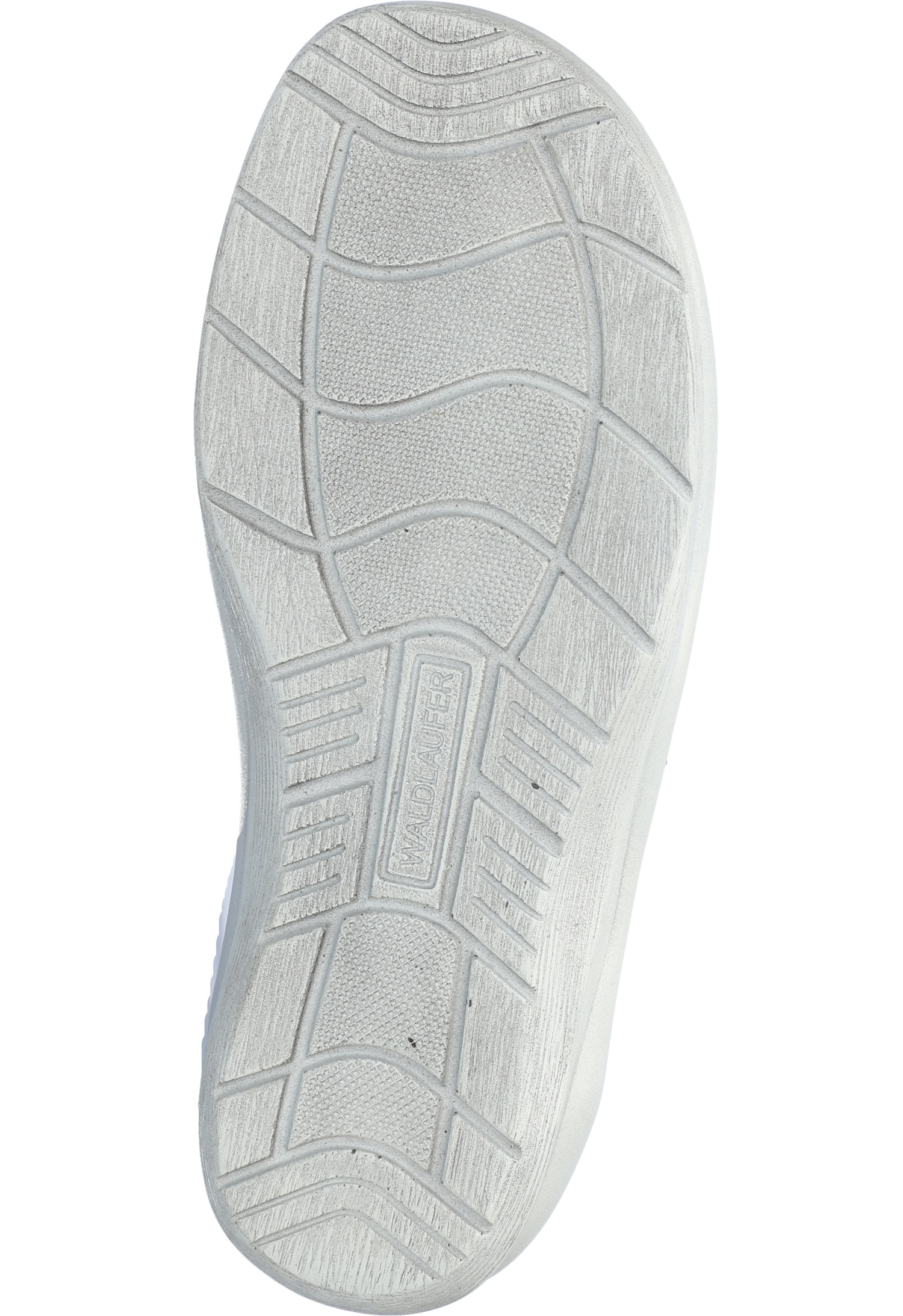 Sandale WALDLÄUFER "MERLE", Damen, Gr. 5 (38), jeansblau, silberfarben, Nubukleder, Textil, unifarben mit Farbeinsatz, Basic, Schuhe Sandale, Sommerschuh mit Klett- und Druckknopfverschluss, M-Weite 2