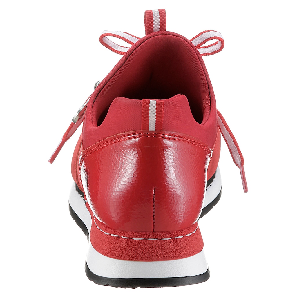 Marken Rieker Rieker Slip-On Sneaker, mit Keilabsatz rot