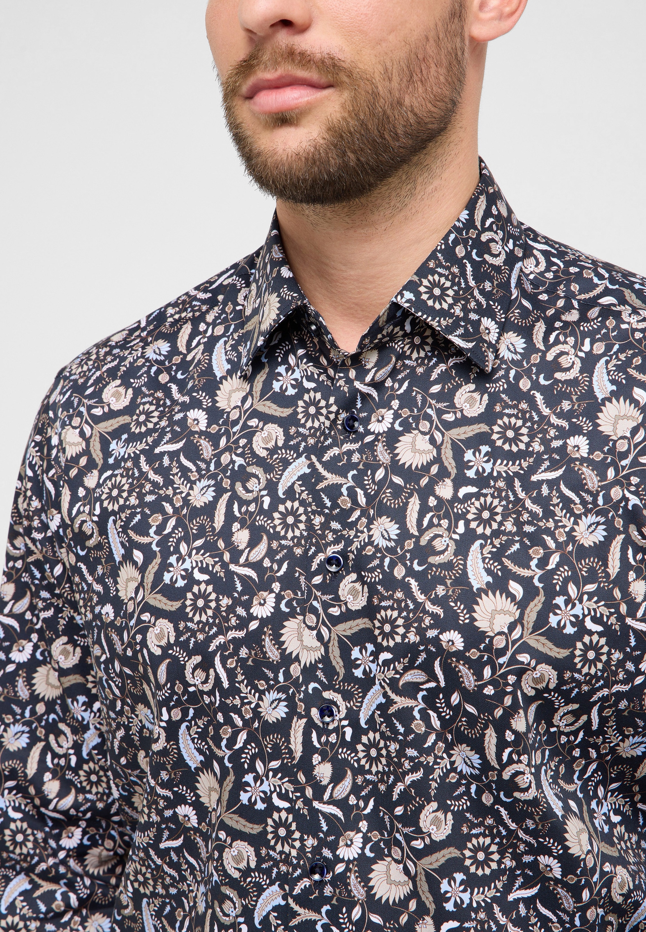 Eterna Langarmhemd »COMFORT FIT« NON IRON (bügelfrei)