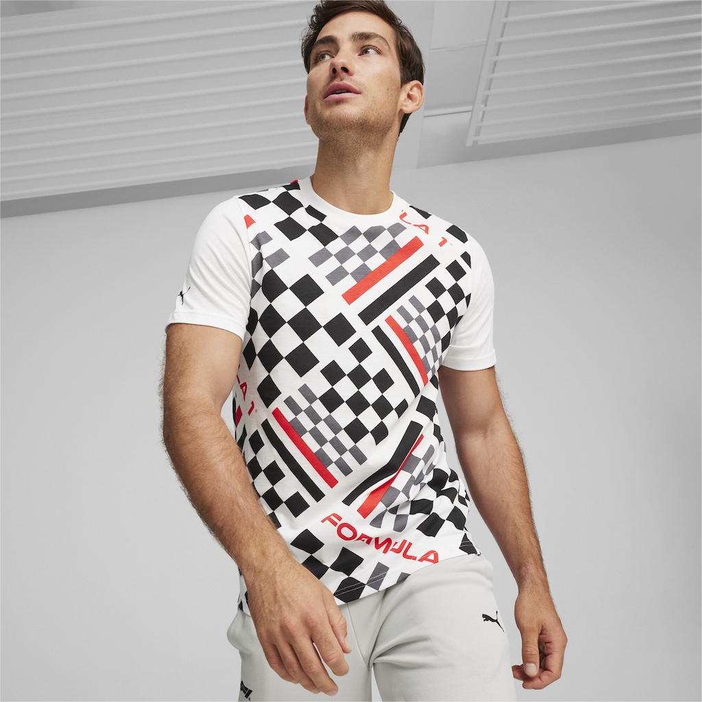 PUMA T-Shirt »F1® ESS Motorsport T-Shirt mit Allover-Print Herren«