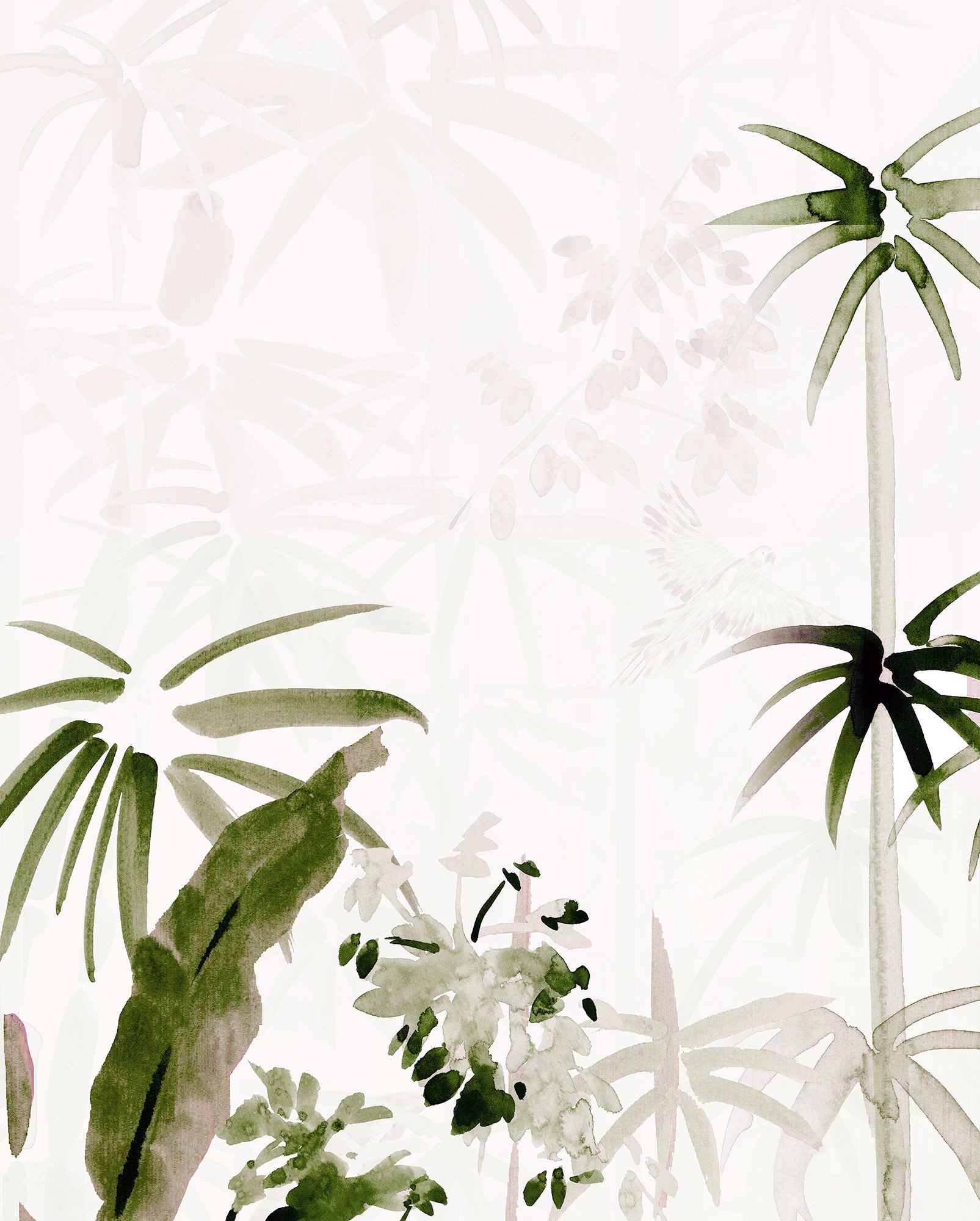 Komar Bild "Bamboo Drawing" Natur 1 Stk. tlg. Wandbild zur Dekoration - ohn günstig online kaufen