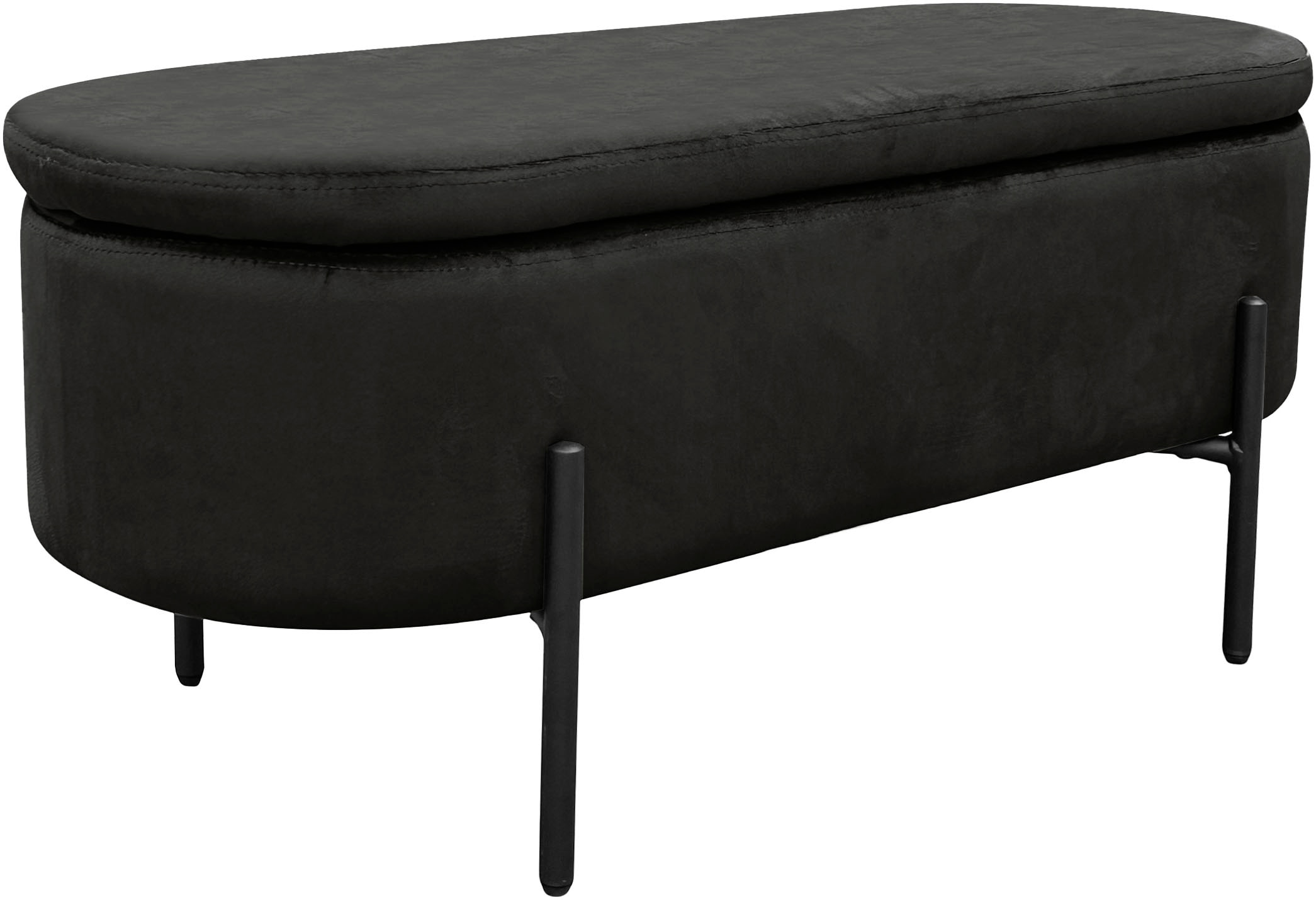 byLIVING Sitzbank »NOVA« Samt, mit Stauraum/Truhe, Innenmaß Truhe 26,5 x 83cm, Höhe: 19 cm