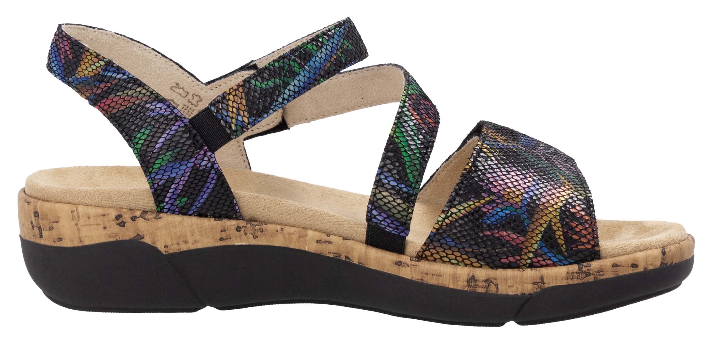 Remonte Keilsandalette, Sommerschuh, Klettschuh, Riemchensandale mit Softfußbett