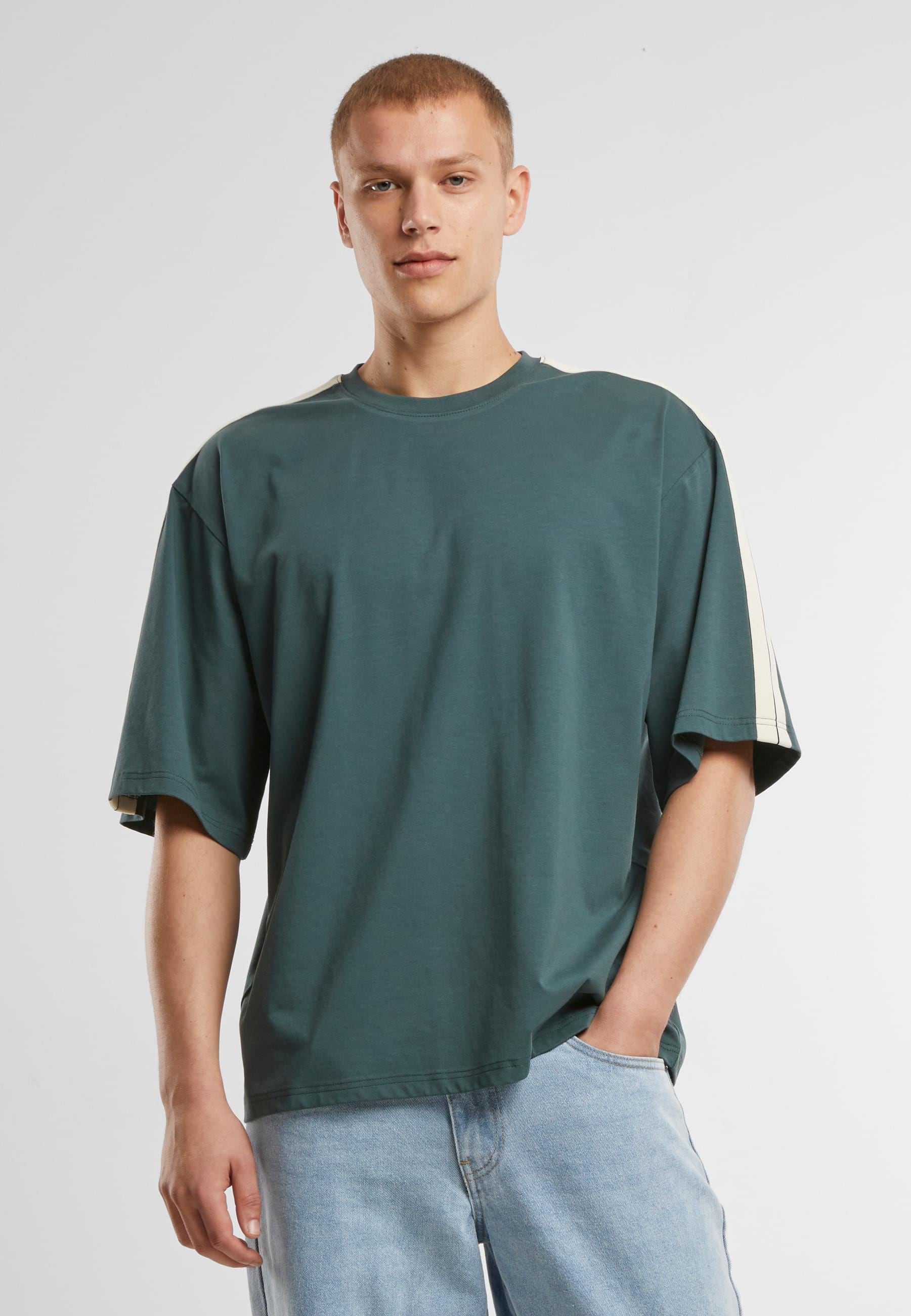 URBAN CLASSICS T-Shirt »Urban Classics Tennis Core Tee«, (1 tlg.)