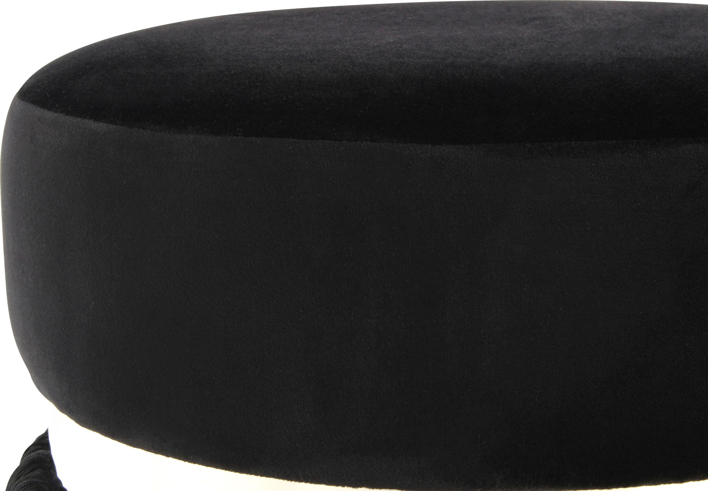 Kayoom Sitzhocker »Hocker Rebecca 925, Sitzpouf in runder Form,mit samtigem Bezug«, (1 St.), pflegeleicht, modern, vielseitig verwendbar, Sitzfläche gepolstert