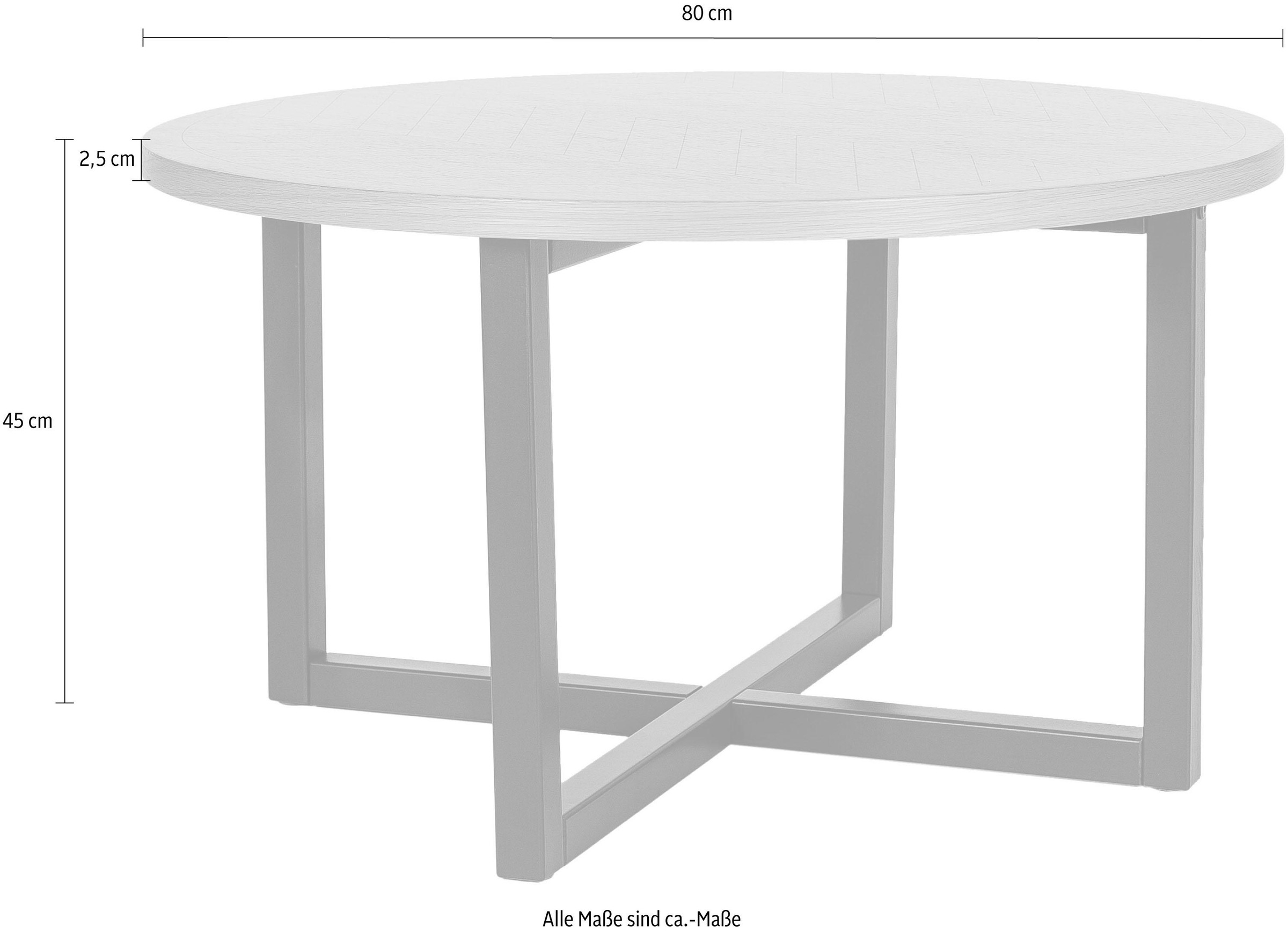 Woodman Couchtisch »Camden«, aus teilmassiver Birke, Breite 80 cm